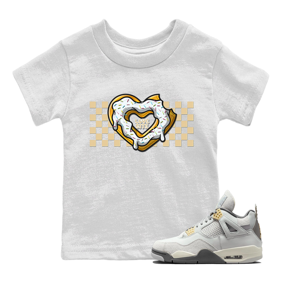 Love Bite Kids Tops - Air Jordan 4 Craft
