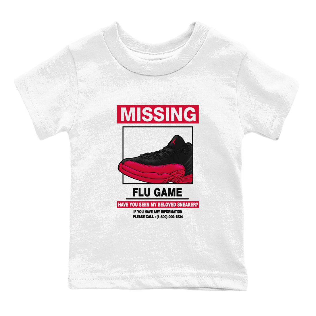 Missing snkmatch snkmatch Tees Kids - Air Jordan 12 Flu Game