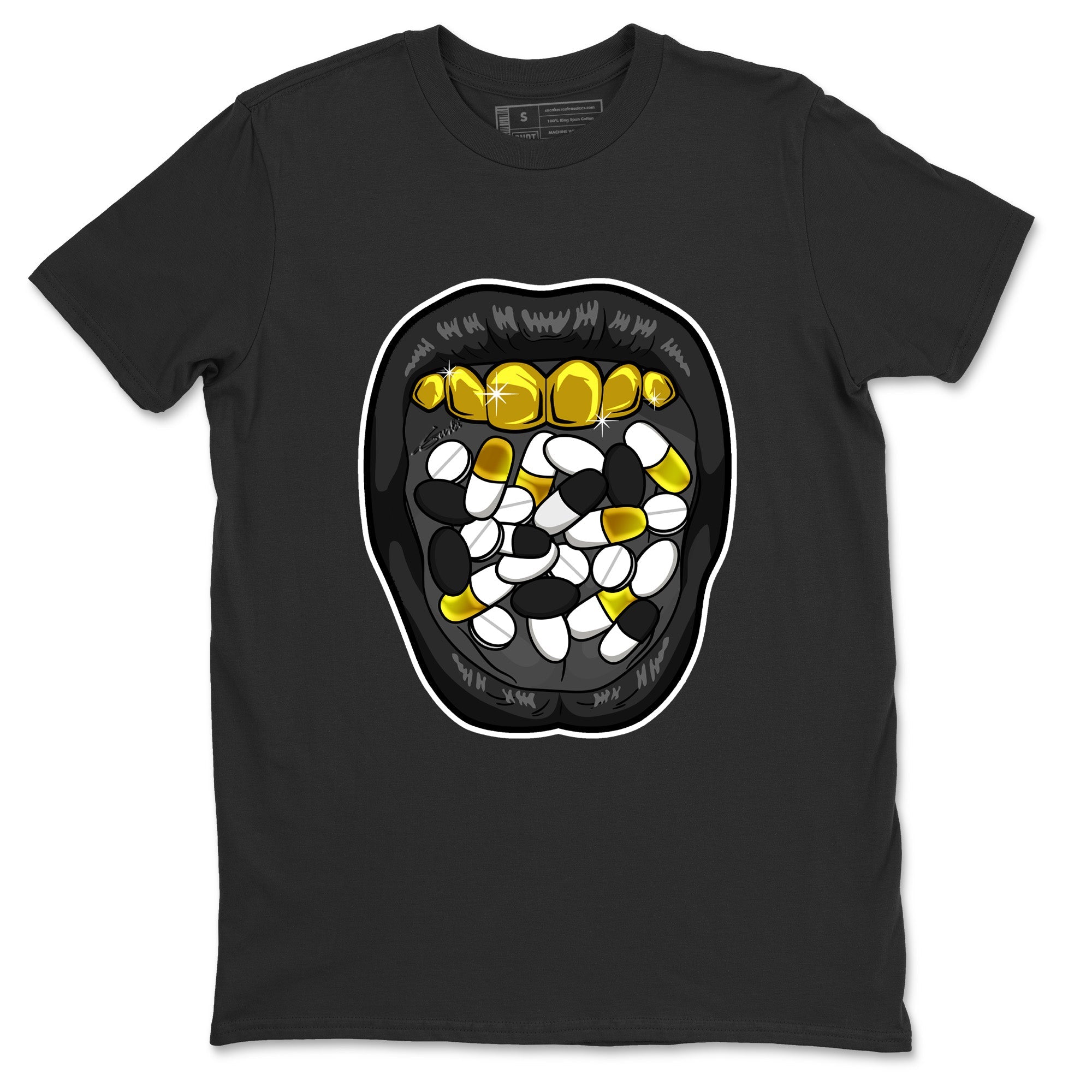 Acid Lips Unisex Tops - Air Jordan 12 Black Taxi