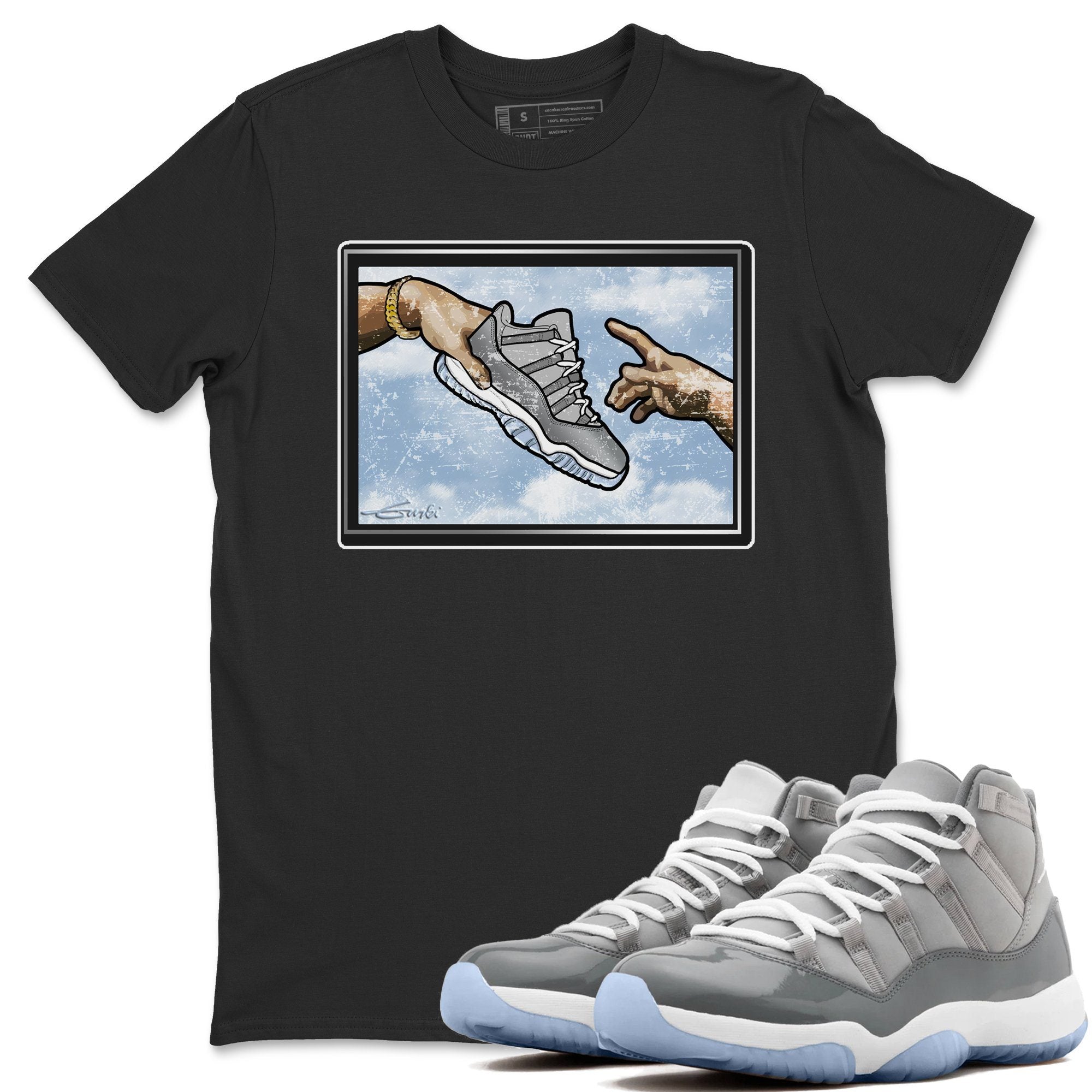 Adam's Creation Unisex Tops - Air Jordan 11 Cool Grey