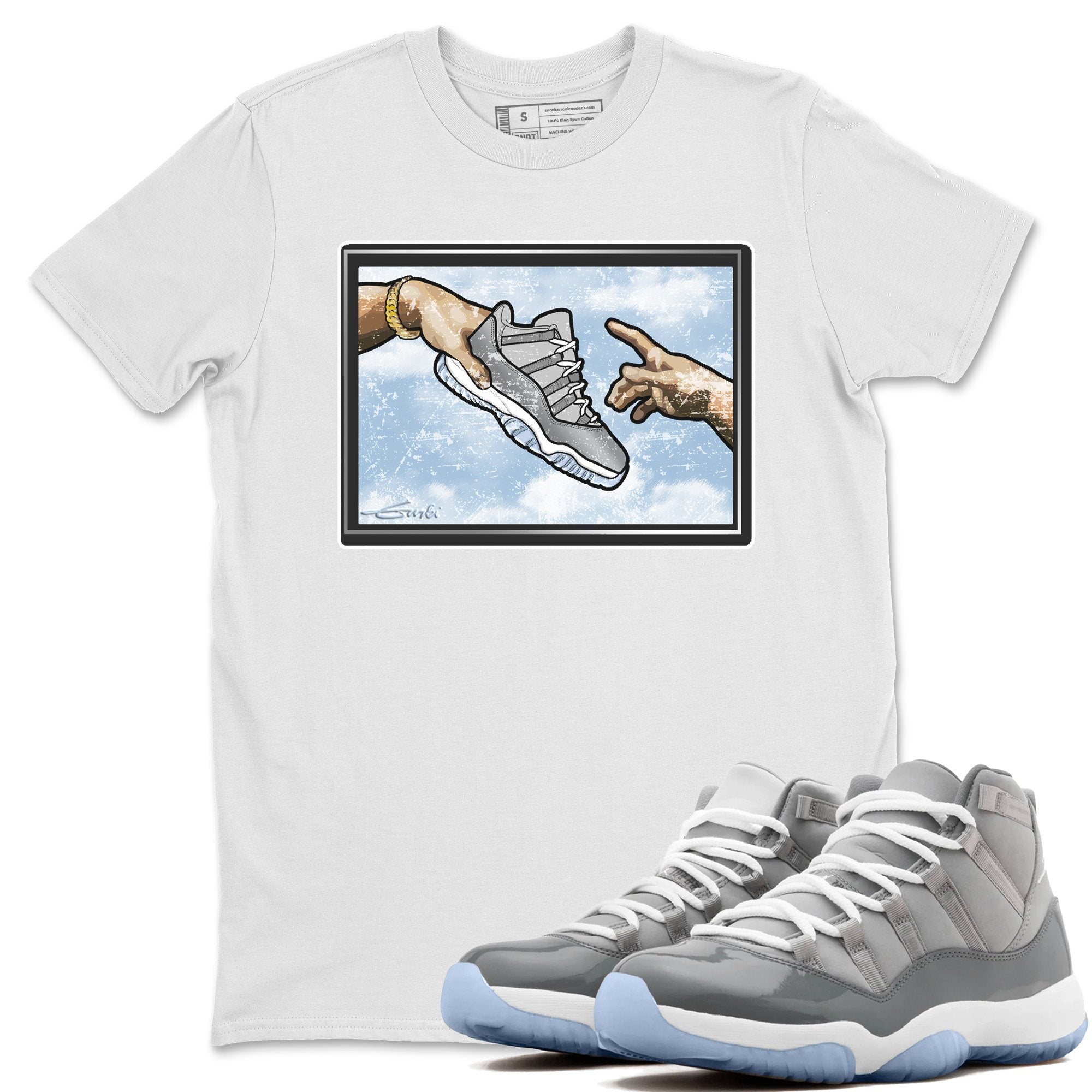 Adam's Creation Unisex Tops - Air Jordan 11 Cool Grey