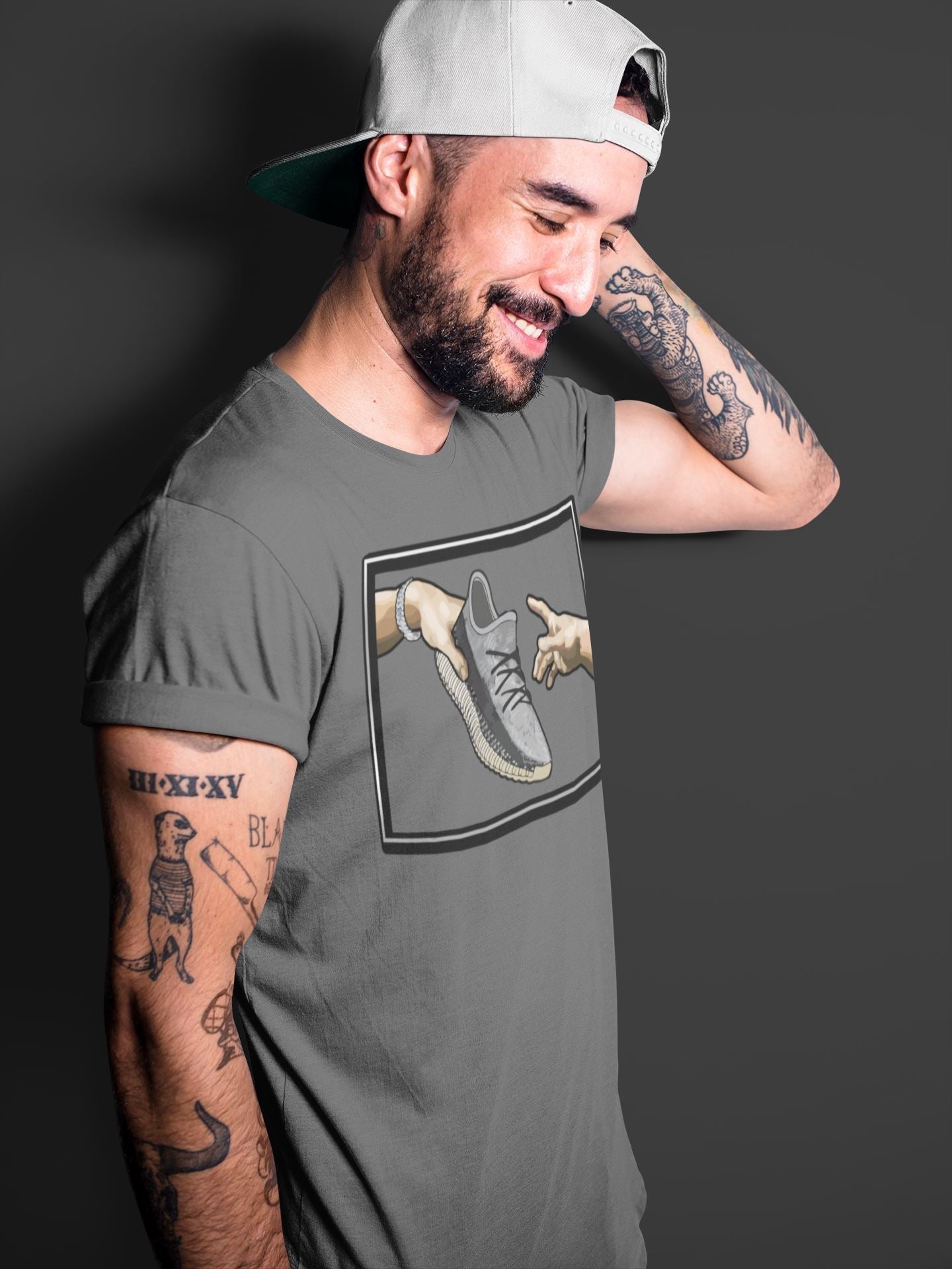 Adam's Creation Unisex Tops - Yeezy 350 Carbon Asriel