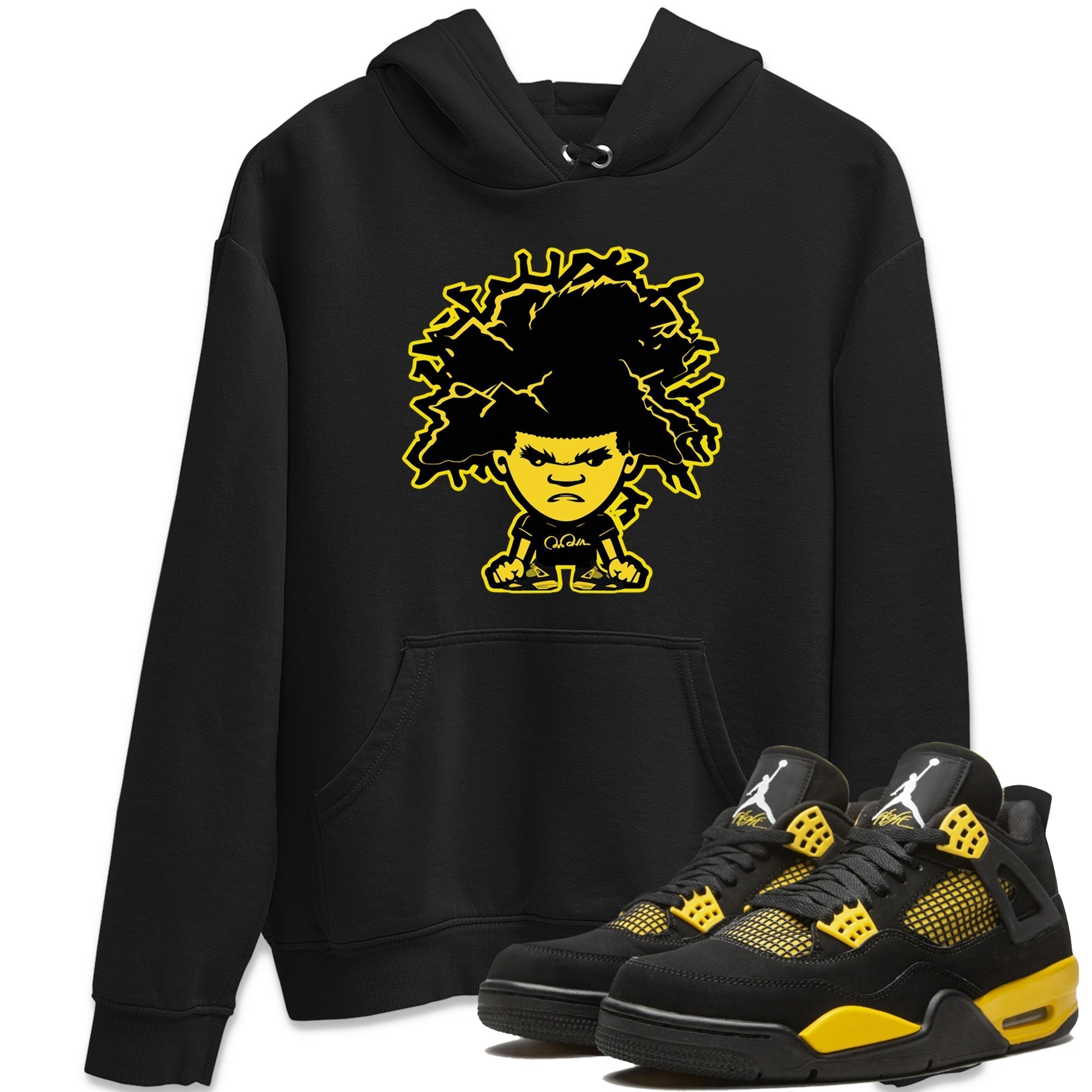 Afro Boy Unisex Tops - Air Jordan 4 Thunder