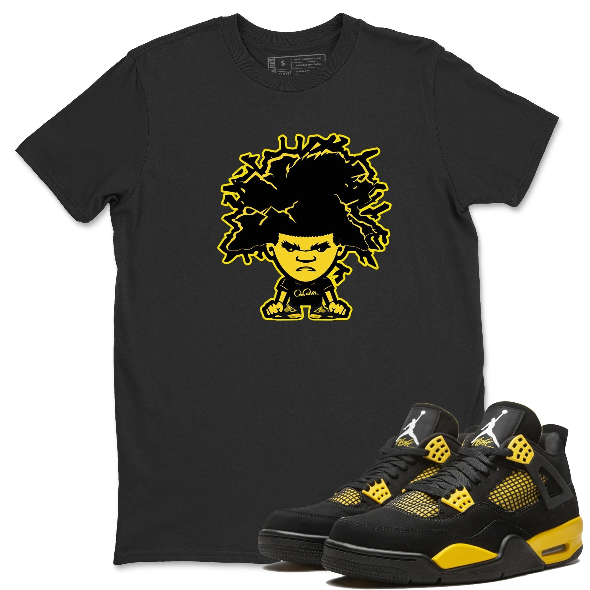 Afro Boy Unisex Tops - Air Jordan 4 Thunder