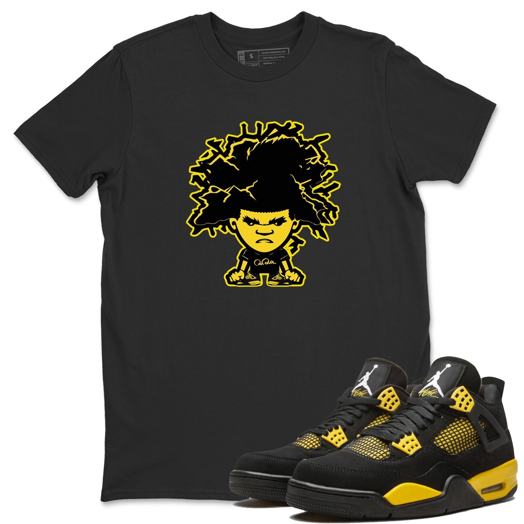 Afro Boy Unisex Tops - Air Jordan 4 Thunder