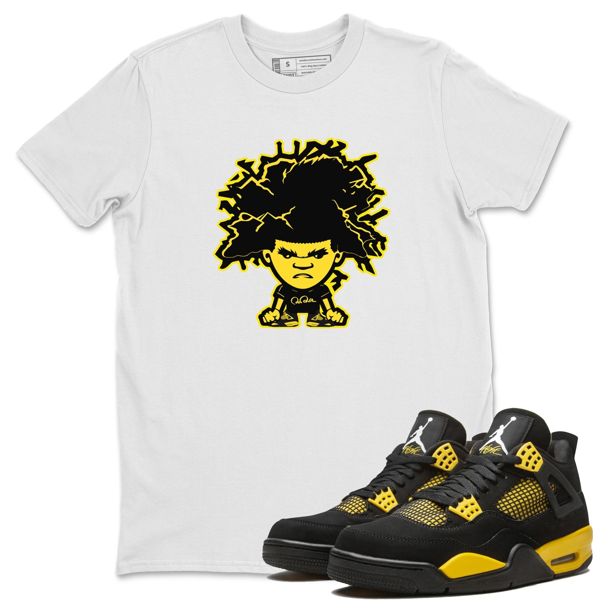 Afro Boy Unisex Tops - Air Jordan 4 Thunder