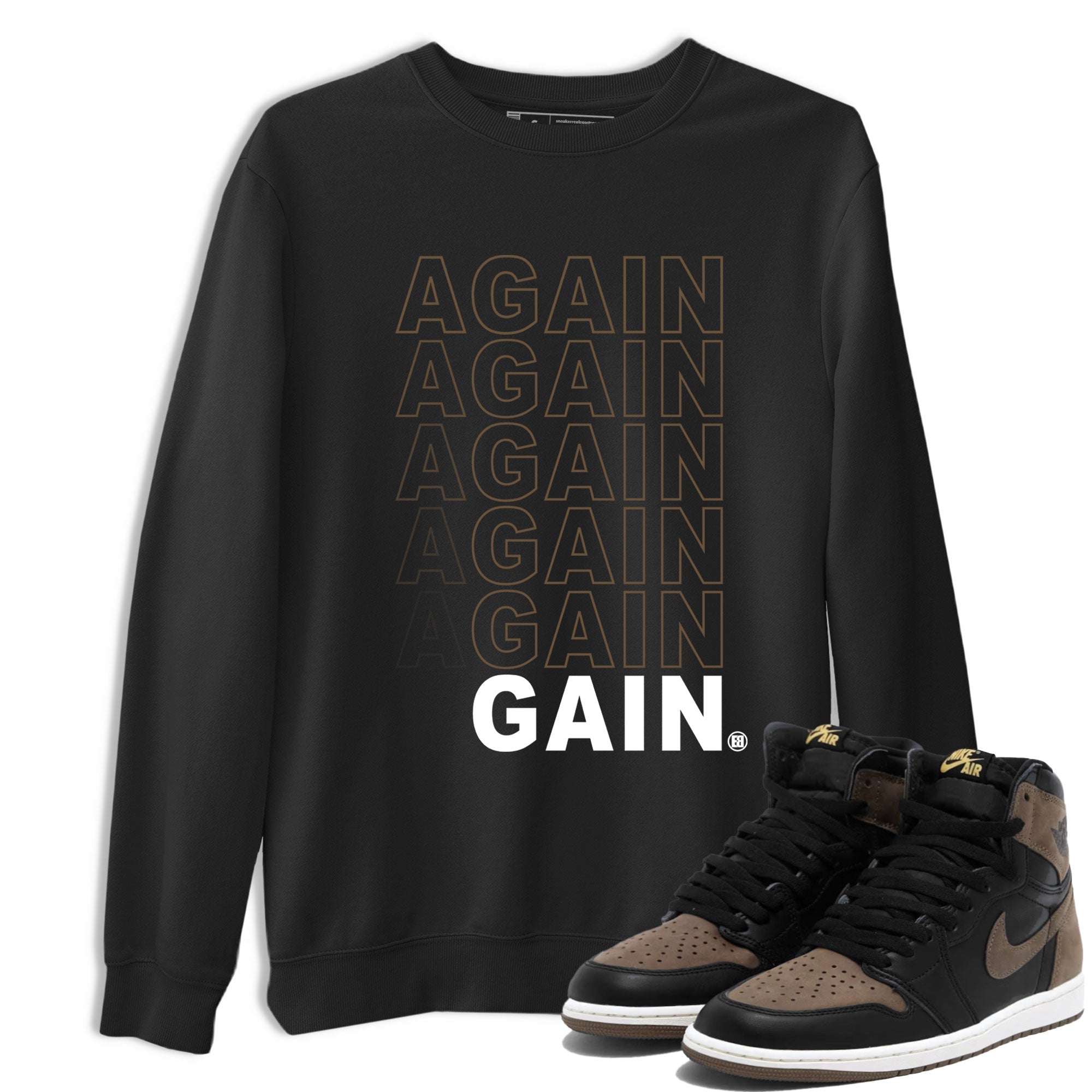 Again Gain snkmatch Tee - Air Jordan 1 Palomino