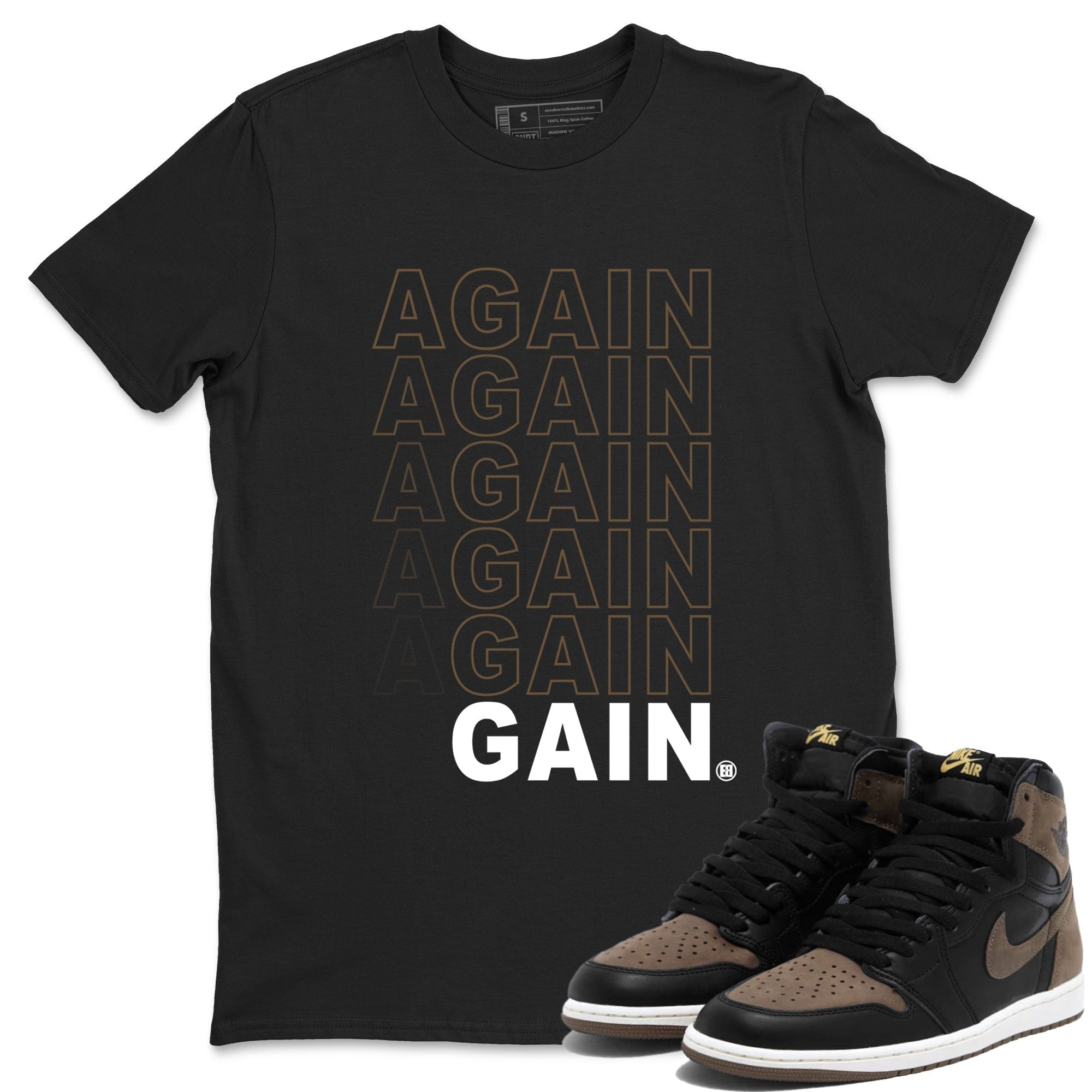Again Gain snkmatch Tee - Air Jordan 1 Palomino