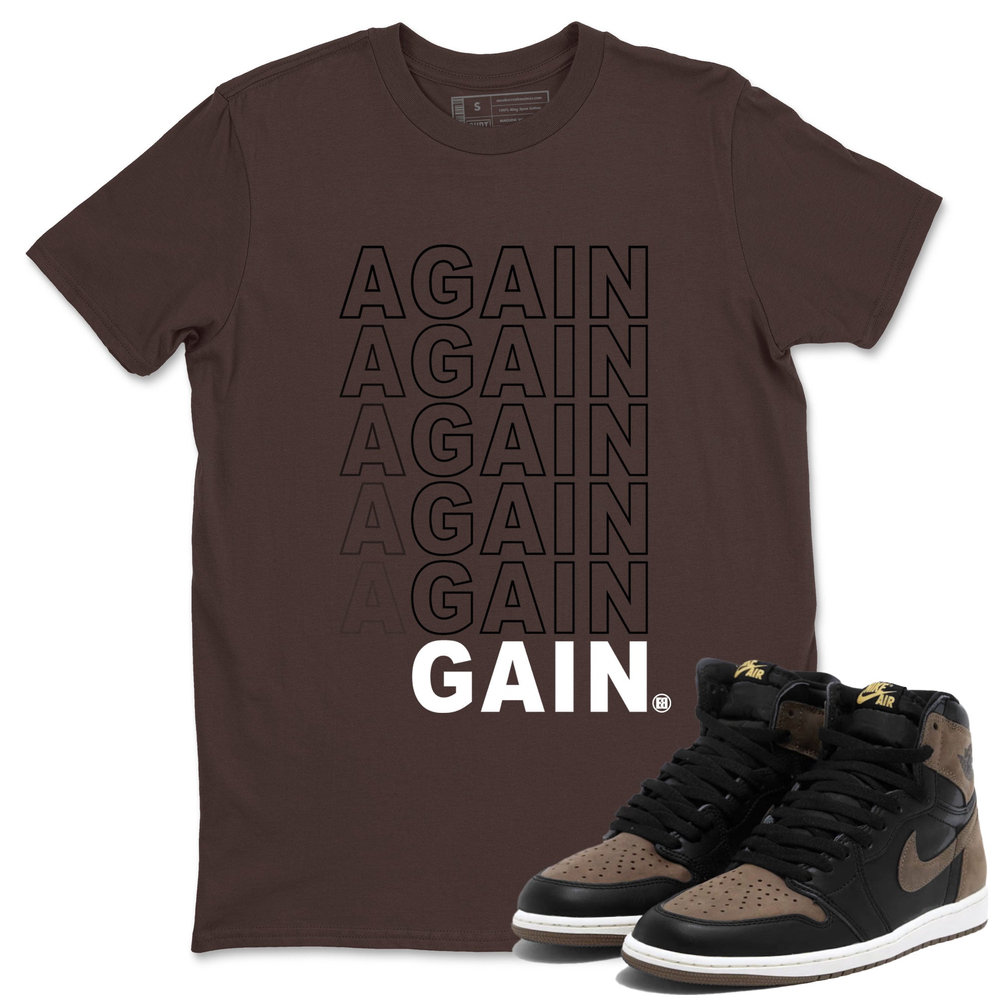 Again Gain snkmatch Tee - Air Jordan 1 Palomino