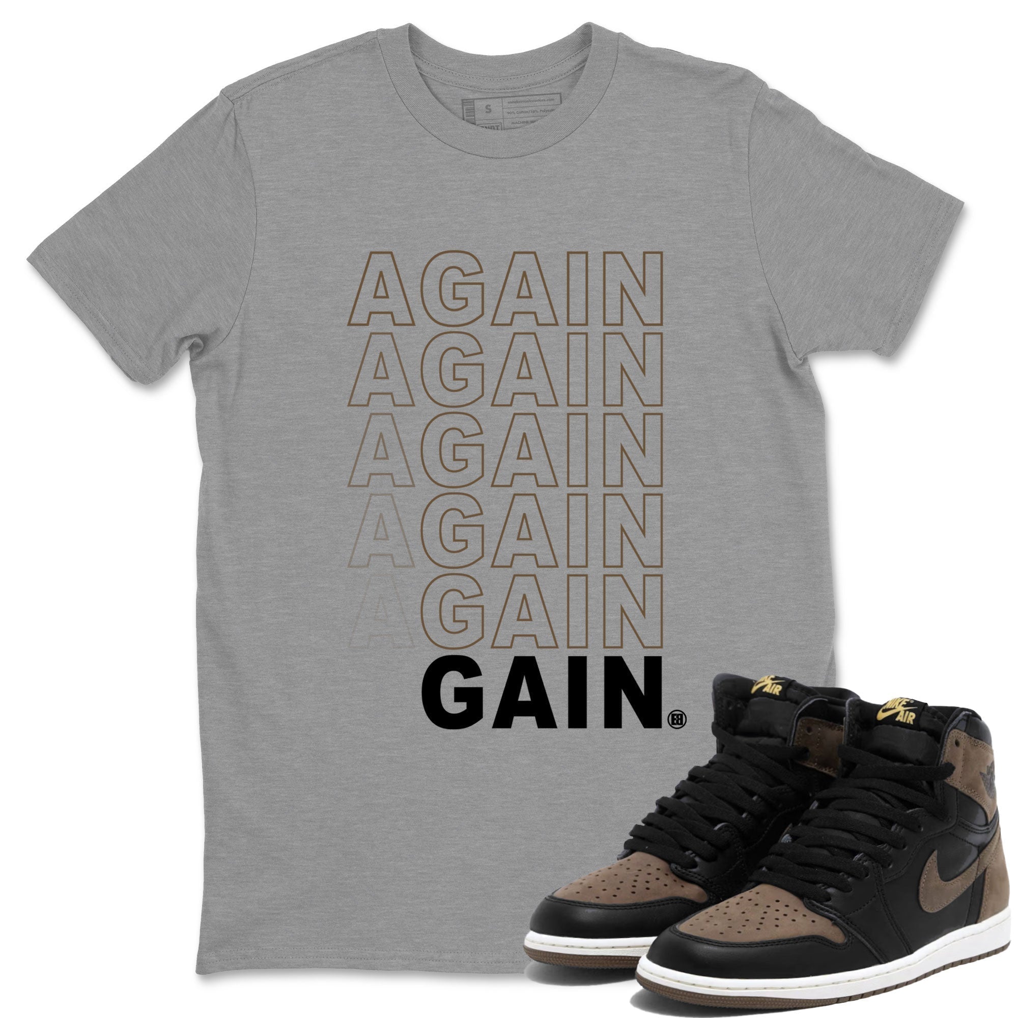 Again Gain snkmatch Tee - Air Jordan 1 Palomino