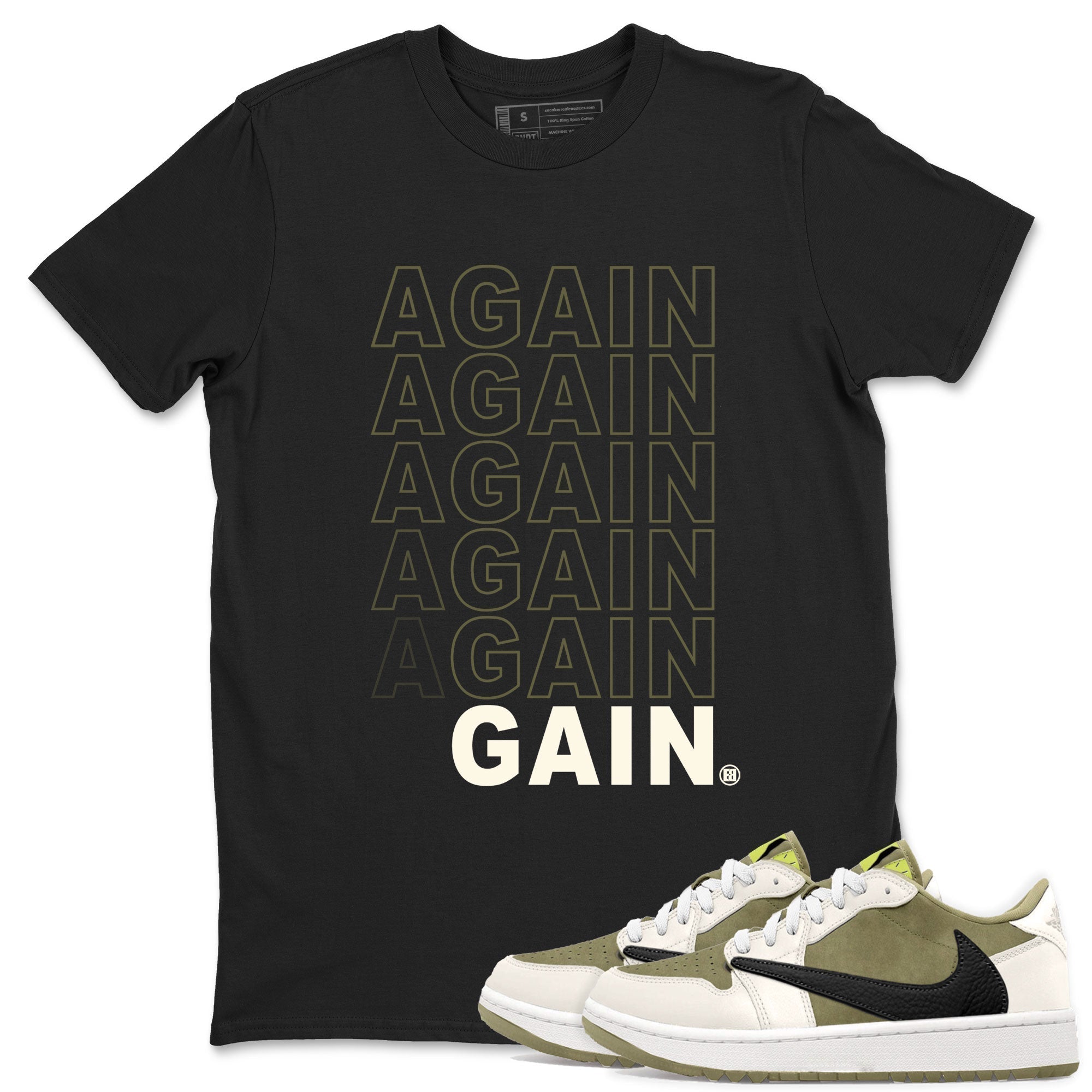 Again Gain snkmatch Tee - Air Jordan 1 Travis Scott Golf