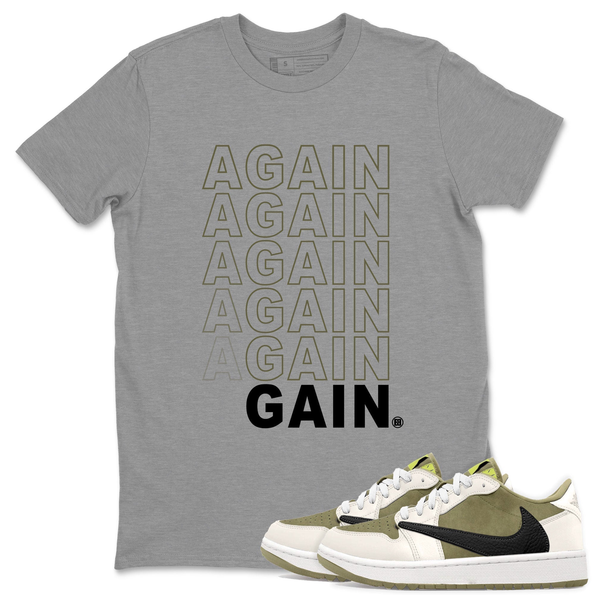 Again Gain snkmatch Tee - Air Jordan 1 Travis Scott Golf