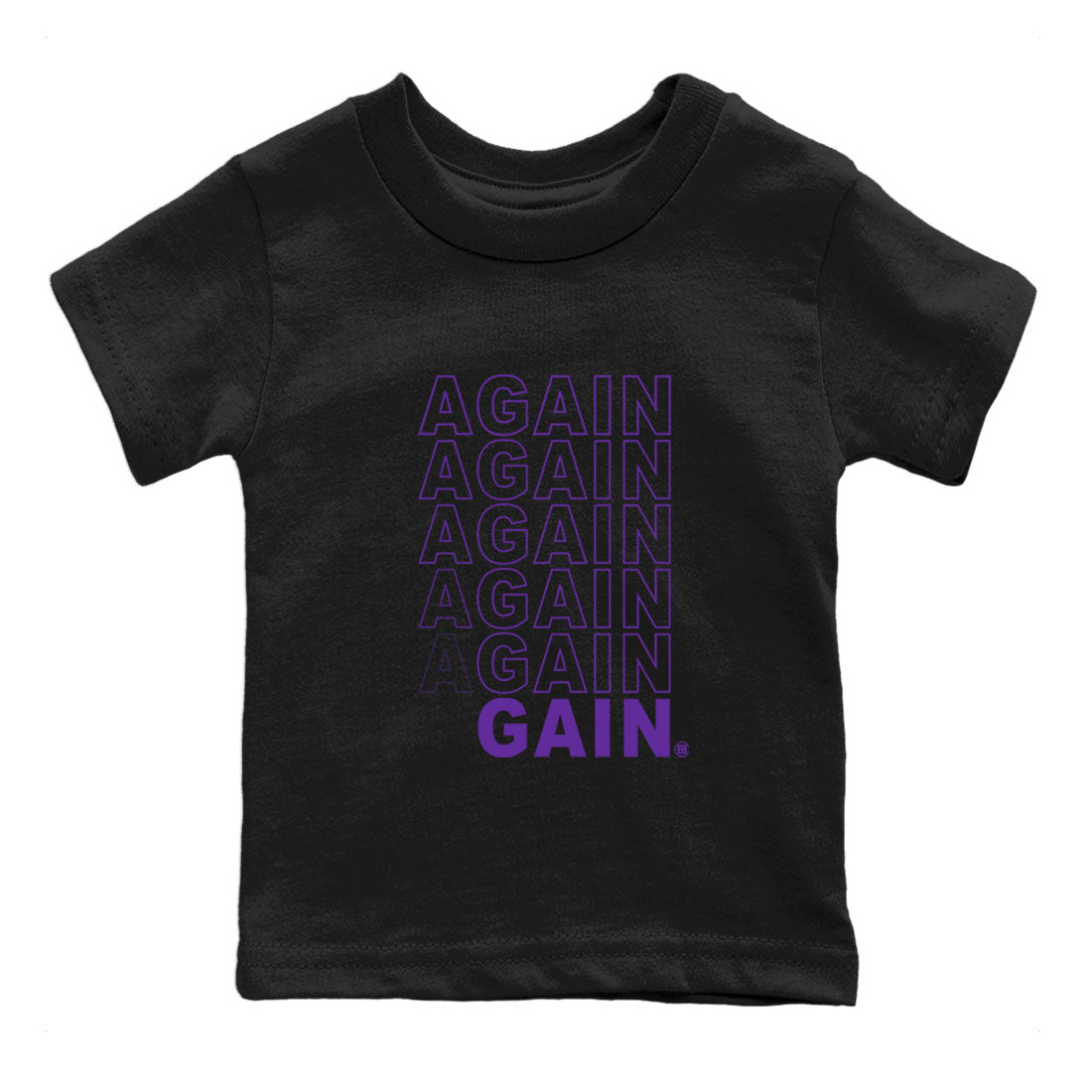 Again Gain snkmatch Tee Kids - Air Jordan 12 Field Purple