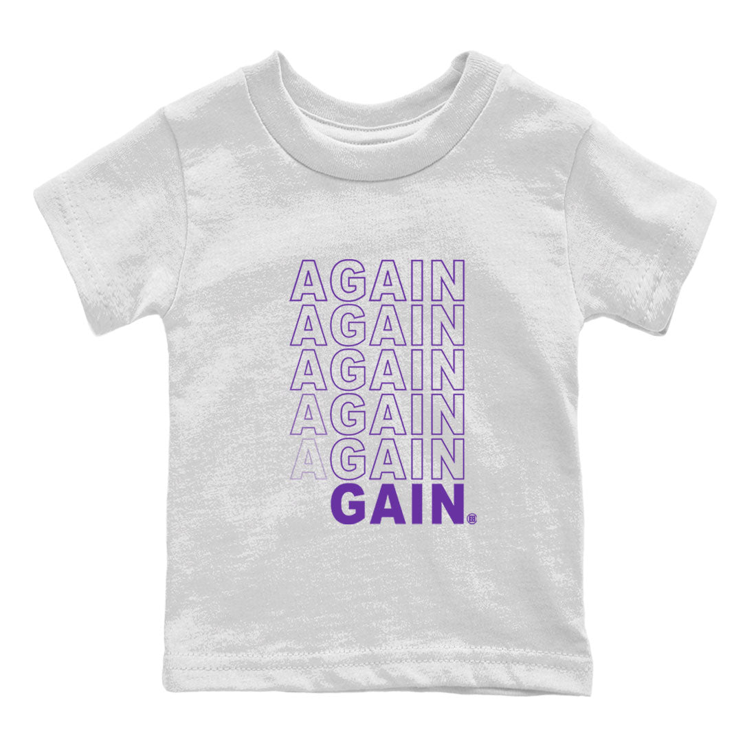 Again Gain snkmatch Tee Kids - Air Jordan 12 Field Purple