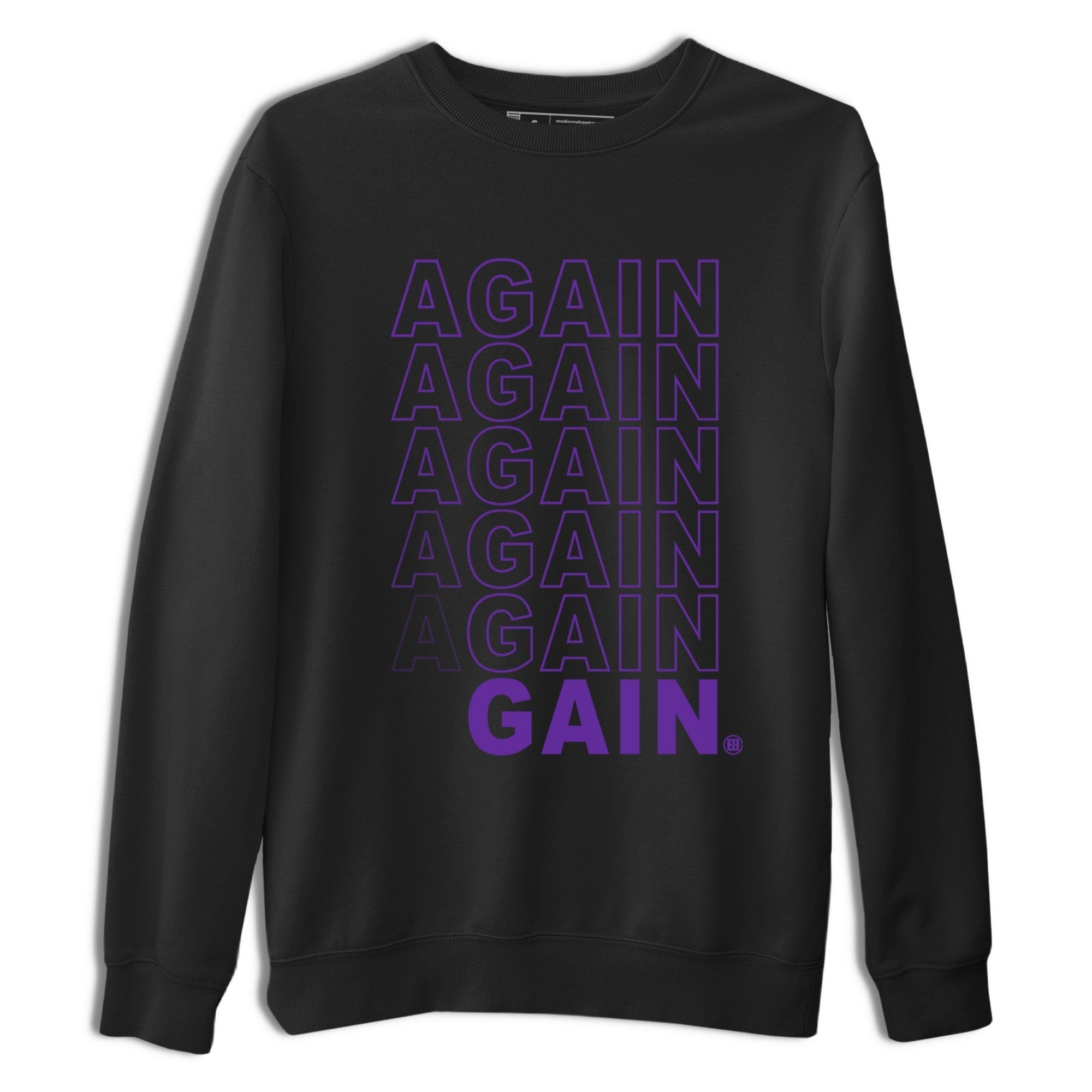 Again Gain snkmatch Tee - Air Jordan 12 Field Purple