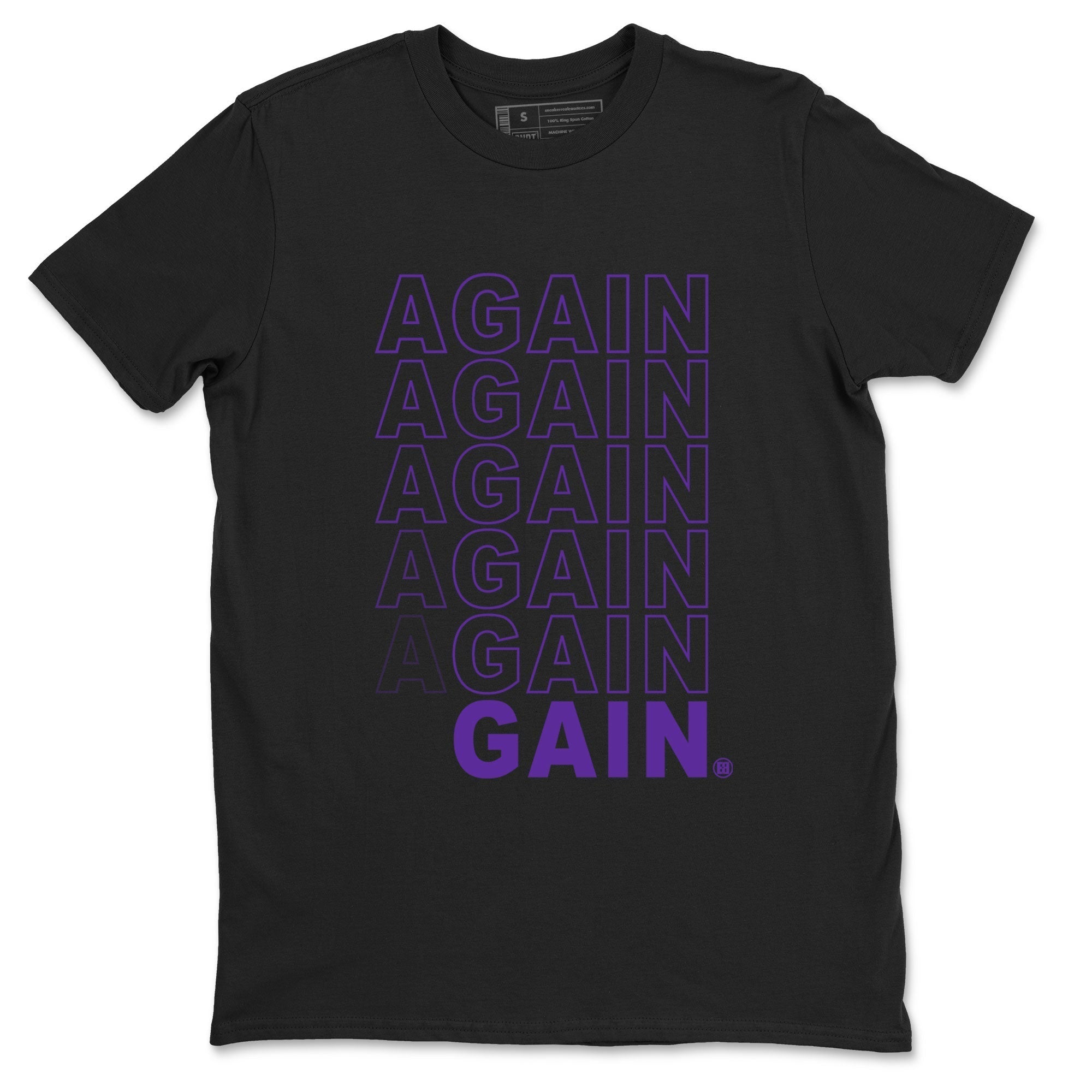 Again Gain snkmatch Tee - Air Jordan 12 Field Purple