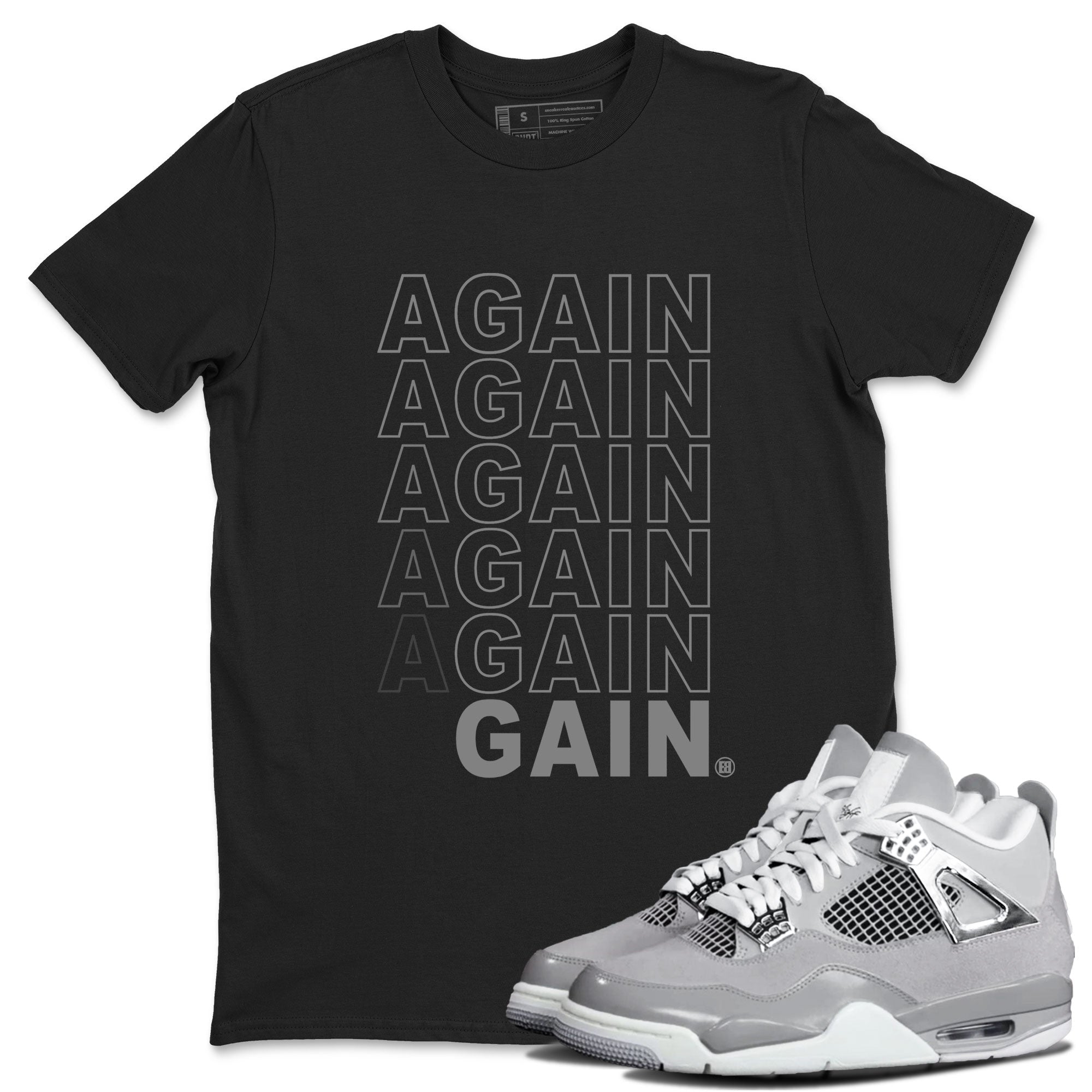 Again Gain snkmatch Tee - Air Jordan 4 Frozen Moments