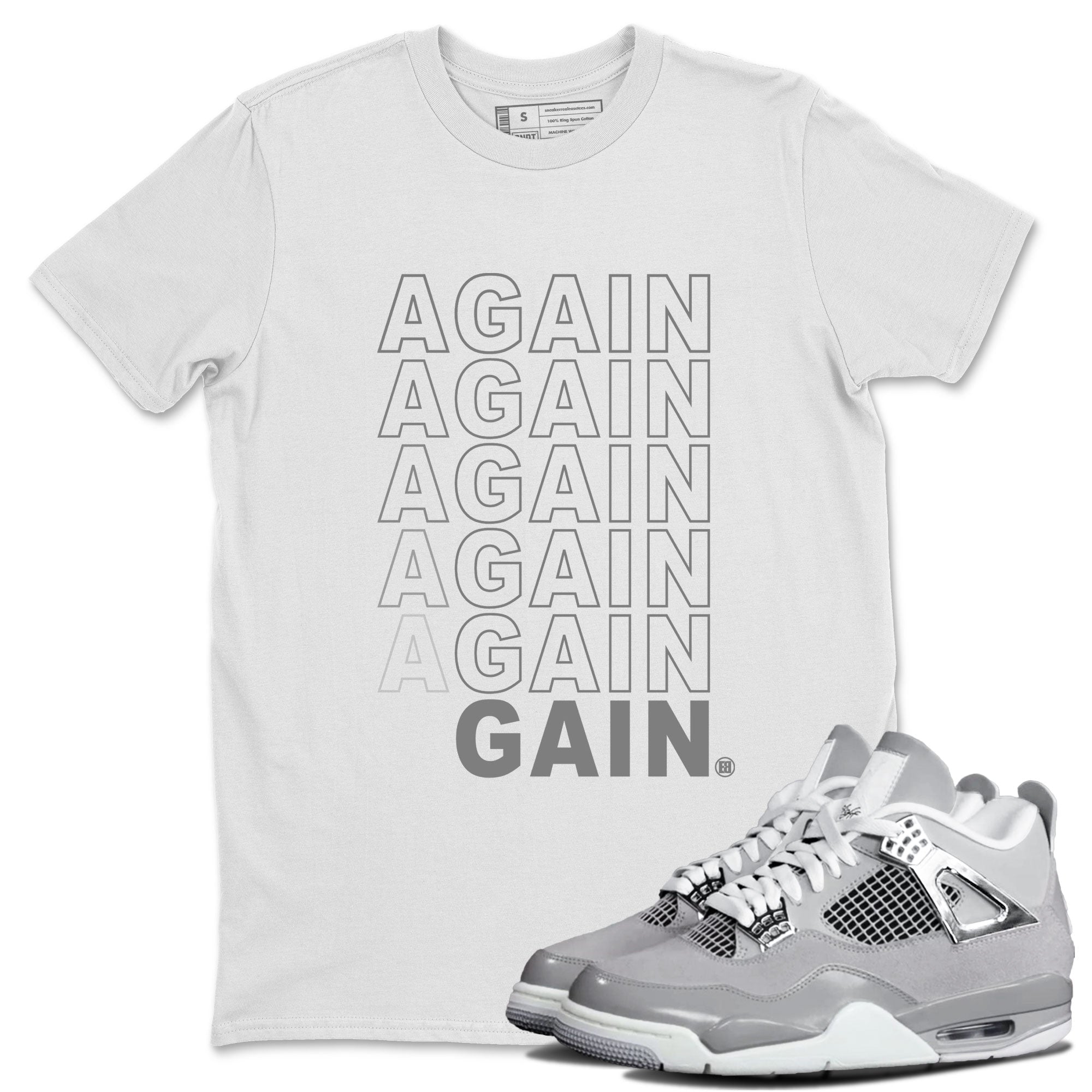 Again Gain snkmatch Tee - Air Jordan 4 Frozen Moments