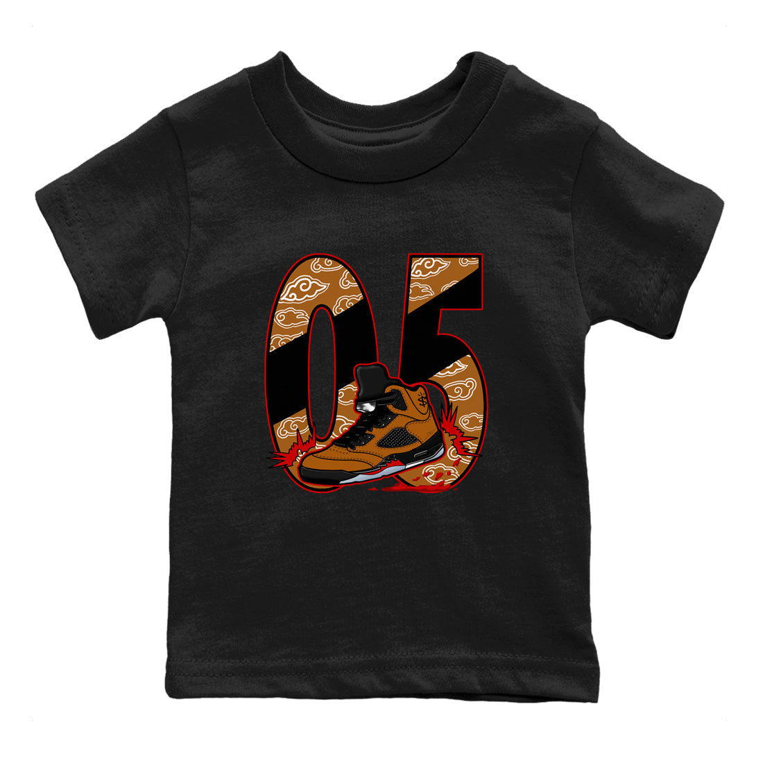 Aggressive Dribble snkmatch Tees Kids - Air Jordan 5 Archaeo Brown