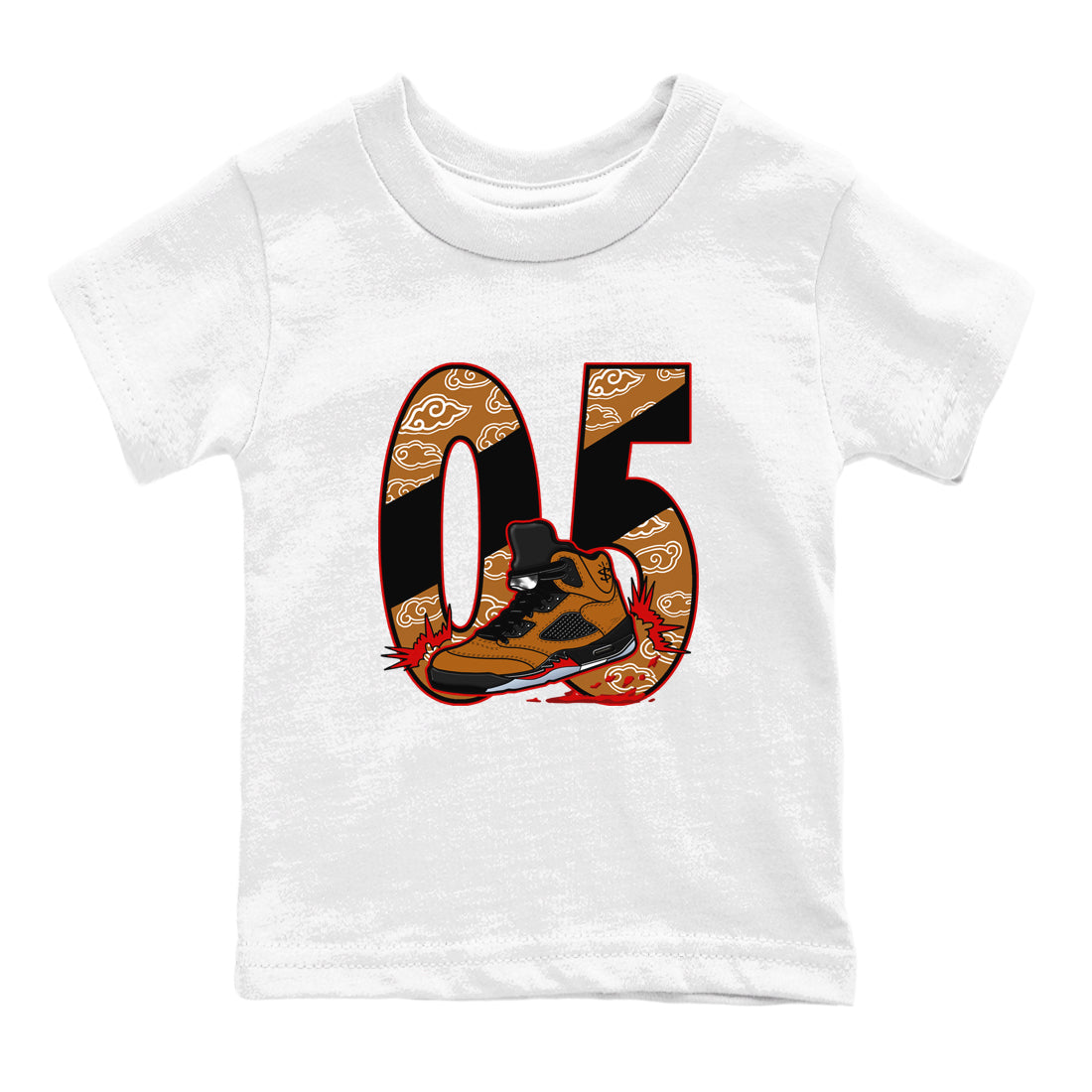 Aggressive Dribble snkmatch Tees Kids - Air Jordan 5 Archaeo Brown