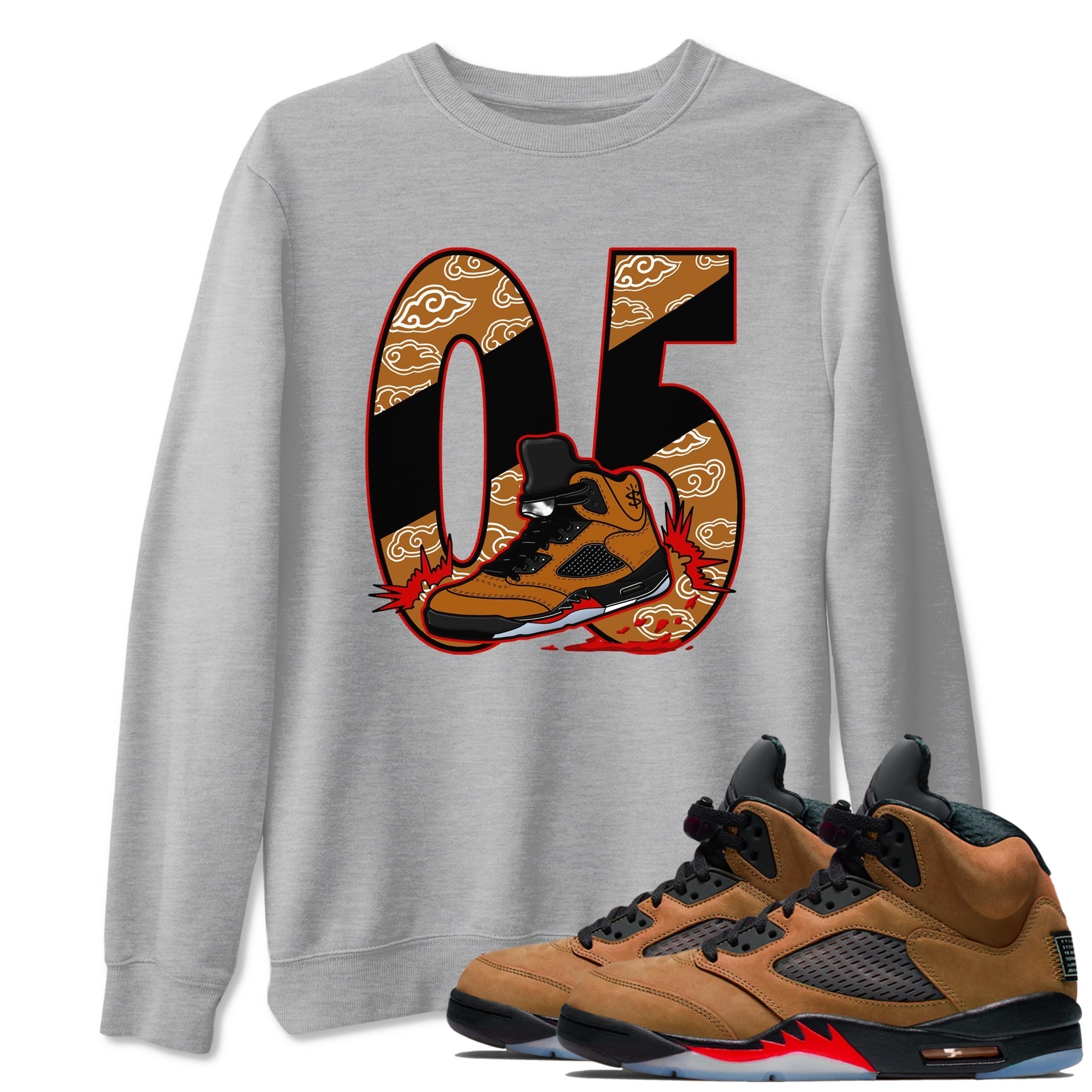 Aggressive Dribble snkmatch Tees - Air Jordan 5 Archaeo Brown