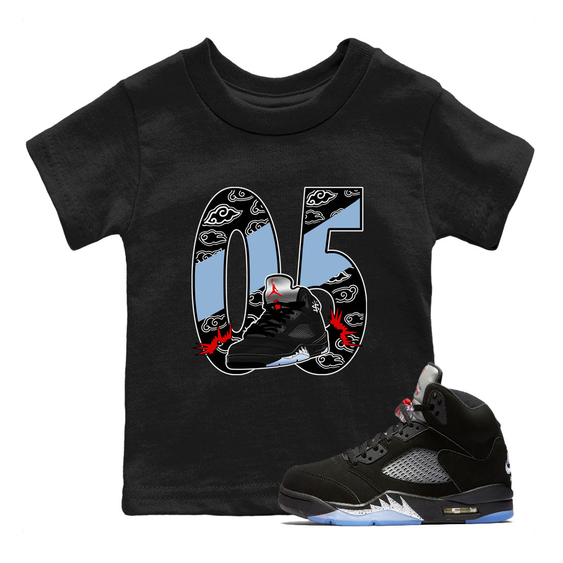 Aggressive Dribble snkmatch Tees Kids - Air Jordan 5 Reimagined