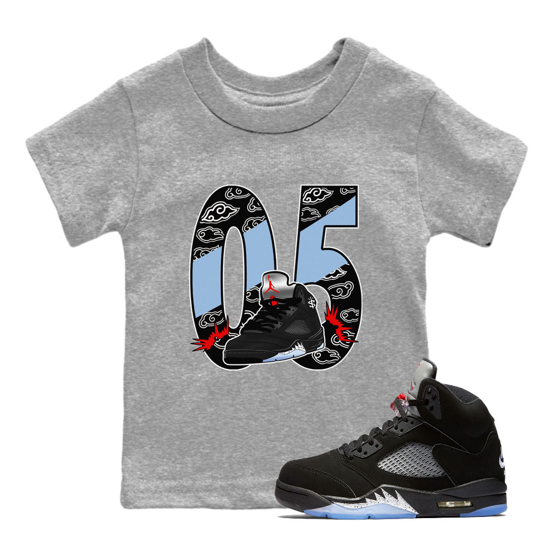 Aggressive Dribble snkmatch Tees Kids - Air Jordan 5 Reimagined