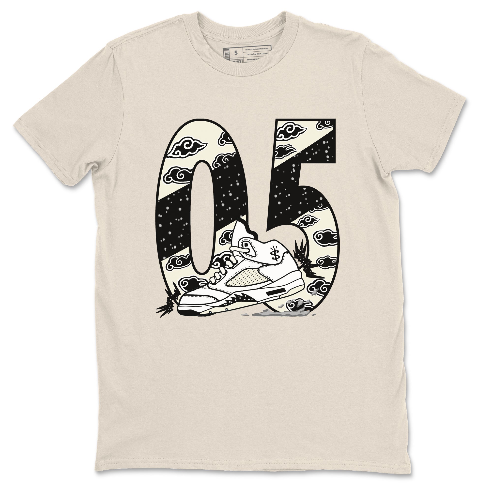 Aggressive Dribble snkmatch Tees - Air Jordan 5 Sail