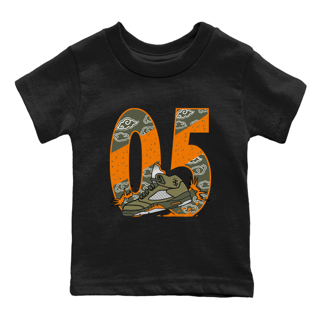 Aggressive Dribble snkmatch Tees Kids - Air Jordan 5 Olive