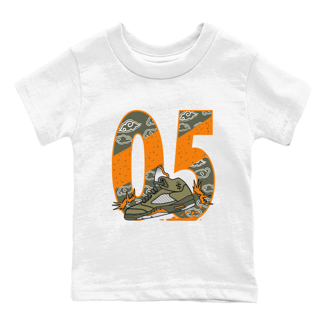 Aggressive Dribble snkmatch Tees Kids - Air Jordan 5 Olive
