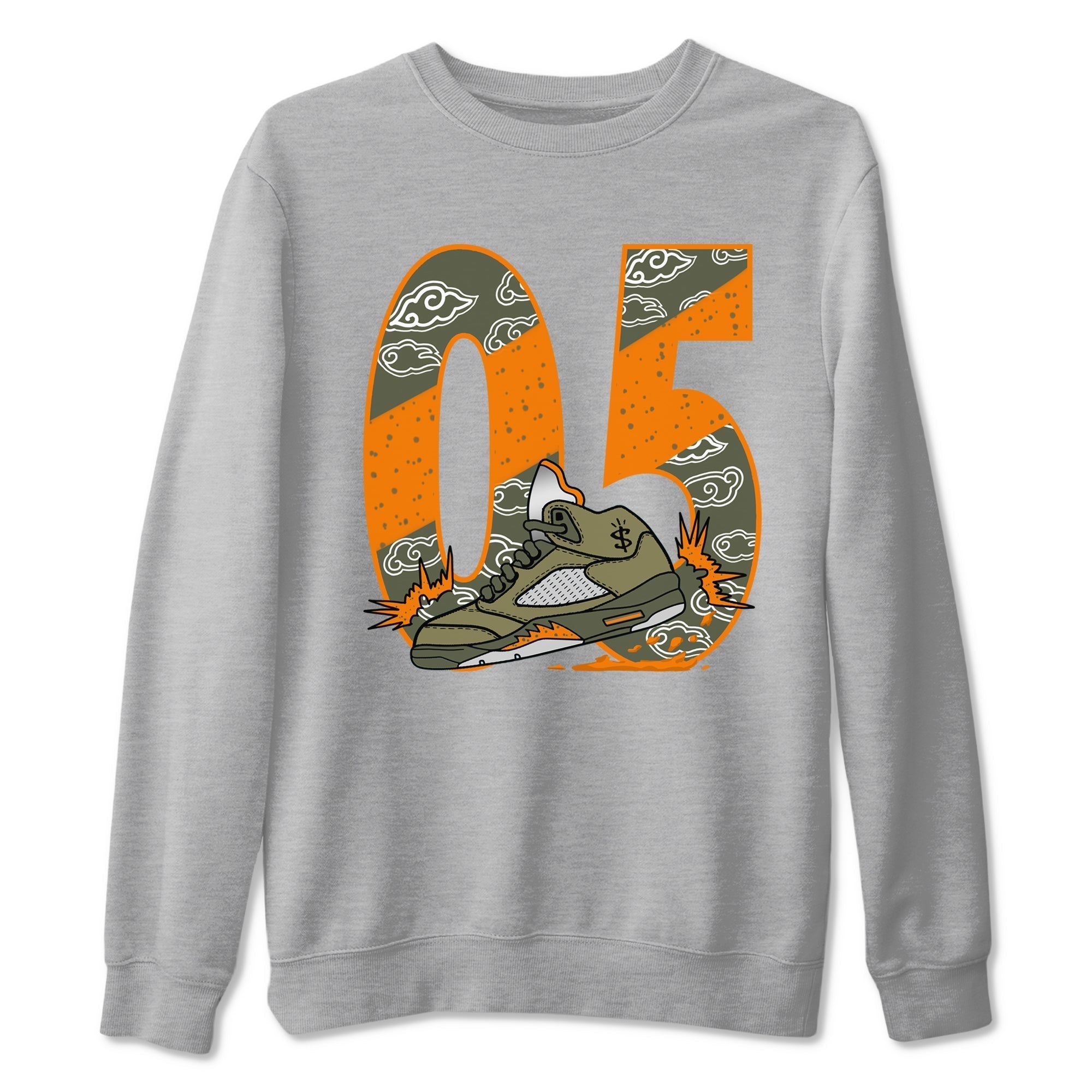 Aggressive Dribble snkmatch Tees - Air Jordan 5 Olive