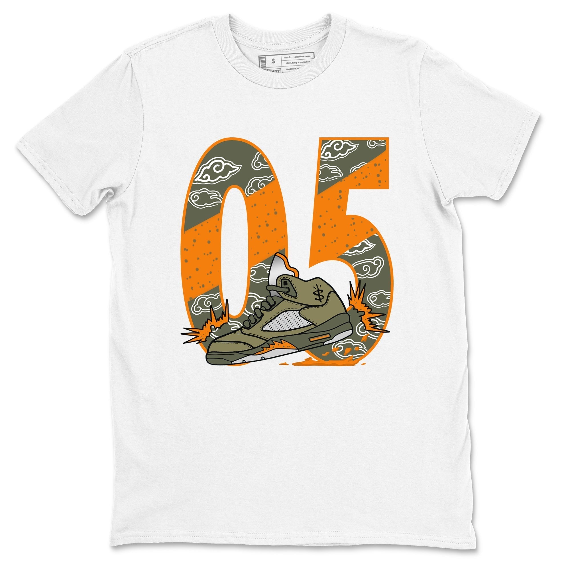 Aggressive Dribble snkmatch Tees - Air Jordan 5 Olive