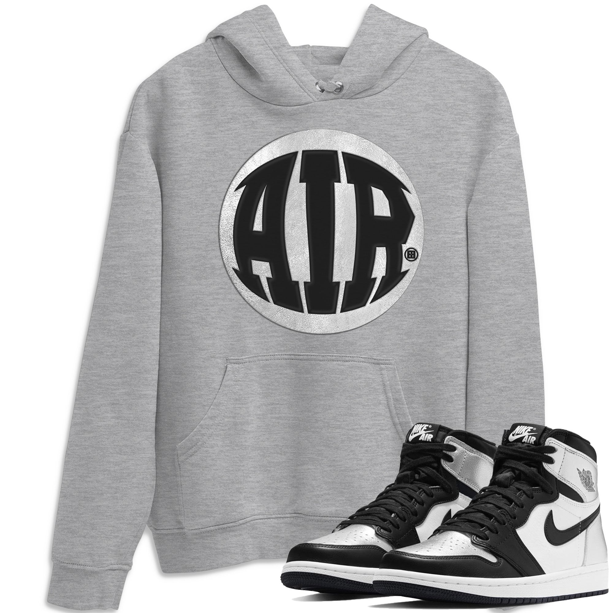 Air Unisex Tops - Air Jordan 1 Silver Toe