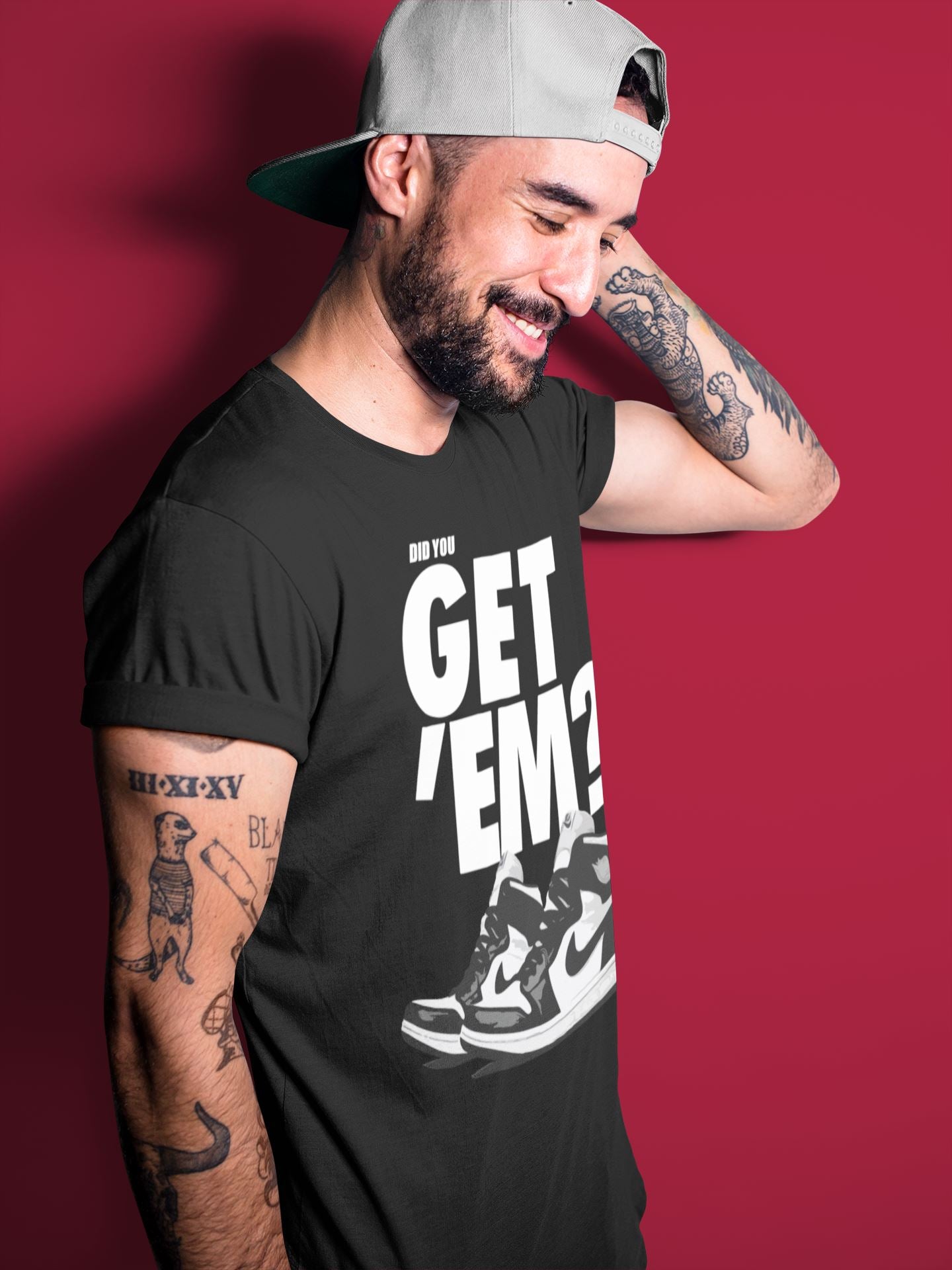 Did You Get 'Em Unisex Tops - Air Jordan 1 Black White