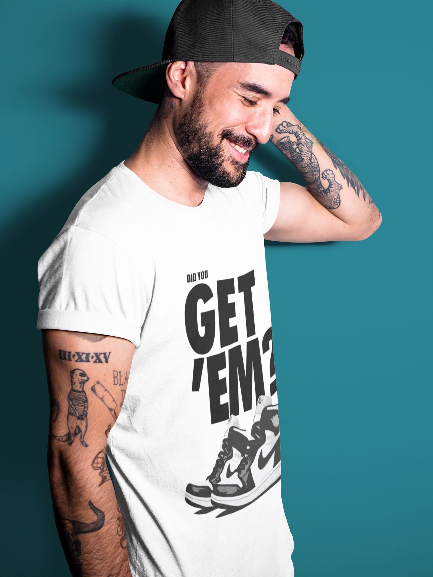 Did You Get 'Em Unisex Tops - Air Jordan 1 Black White