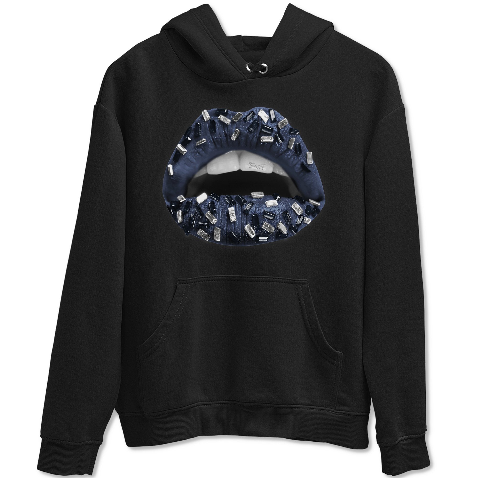 Lips Jewel Unisex Tops - Air Jordan 1 Midnight Navy