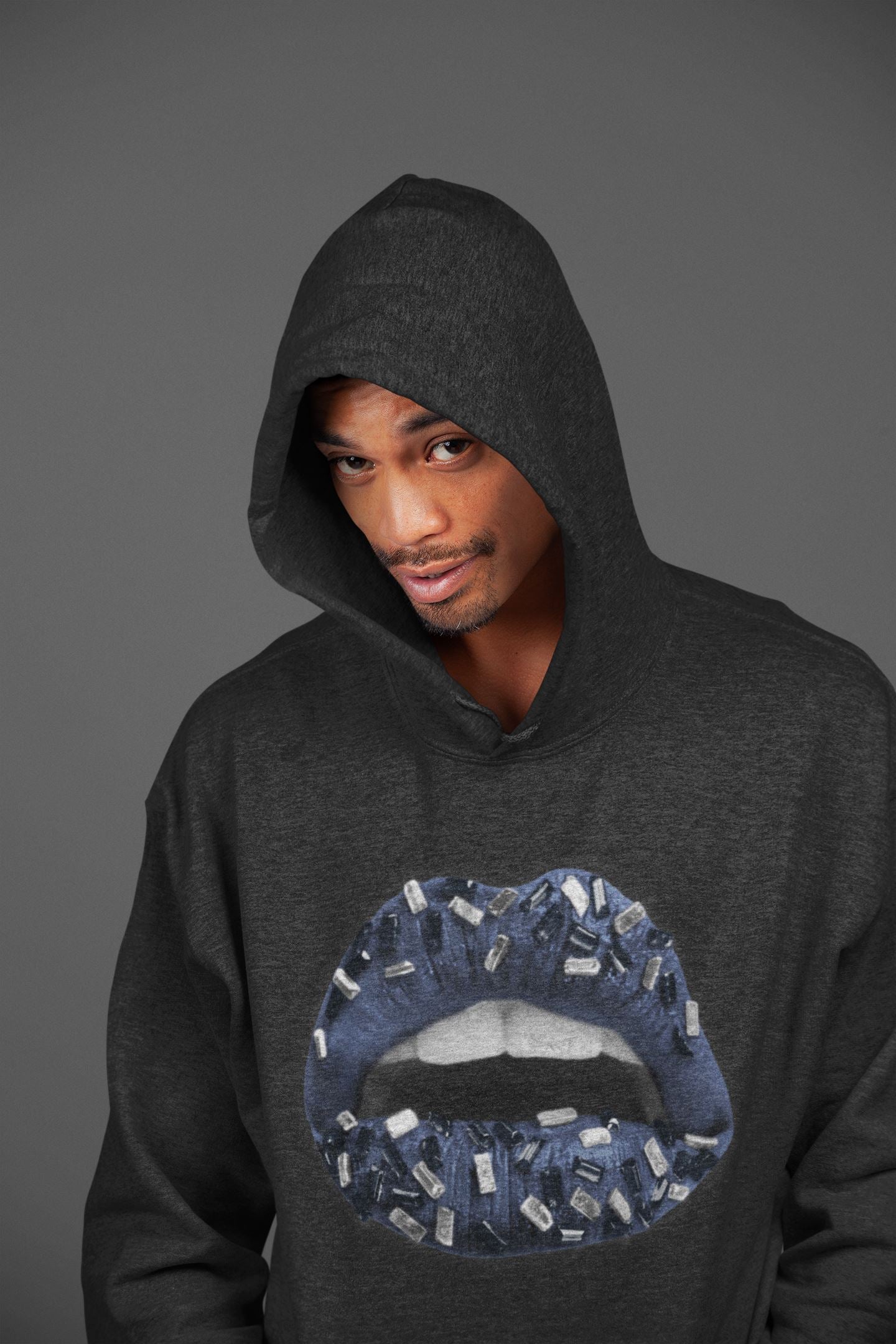 Lips Jewel Unisex Tops - Air Jordan 1 Midnight Navy