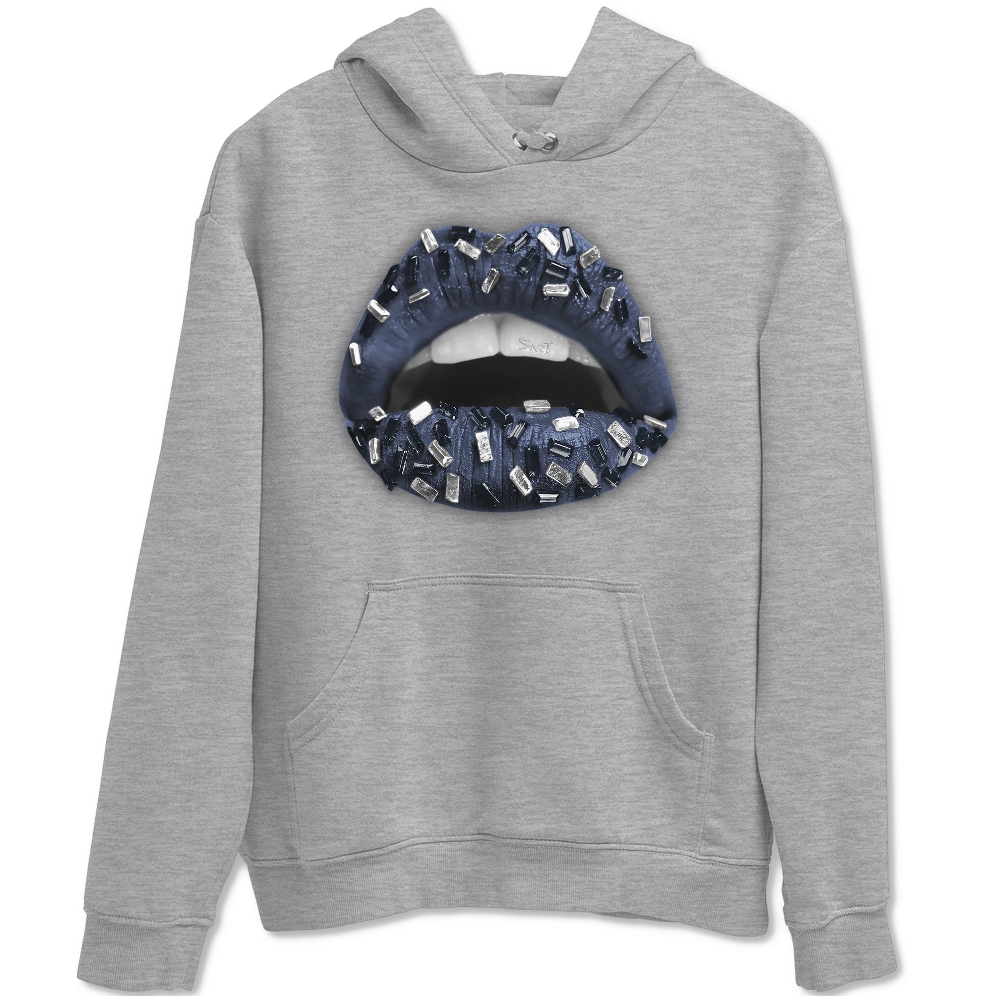 Lips Jewel Unisex Tops - Air Jordan 1 Midnight Navy