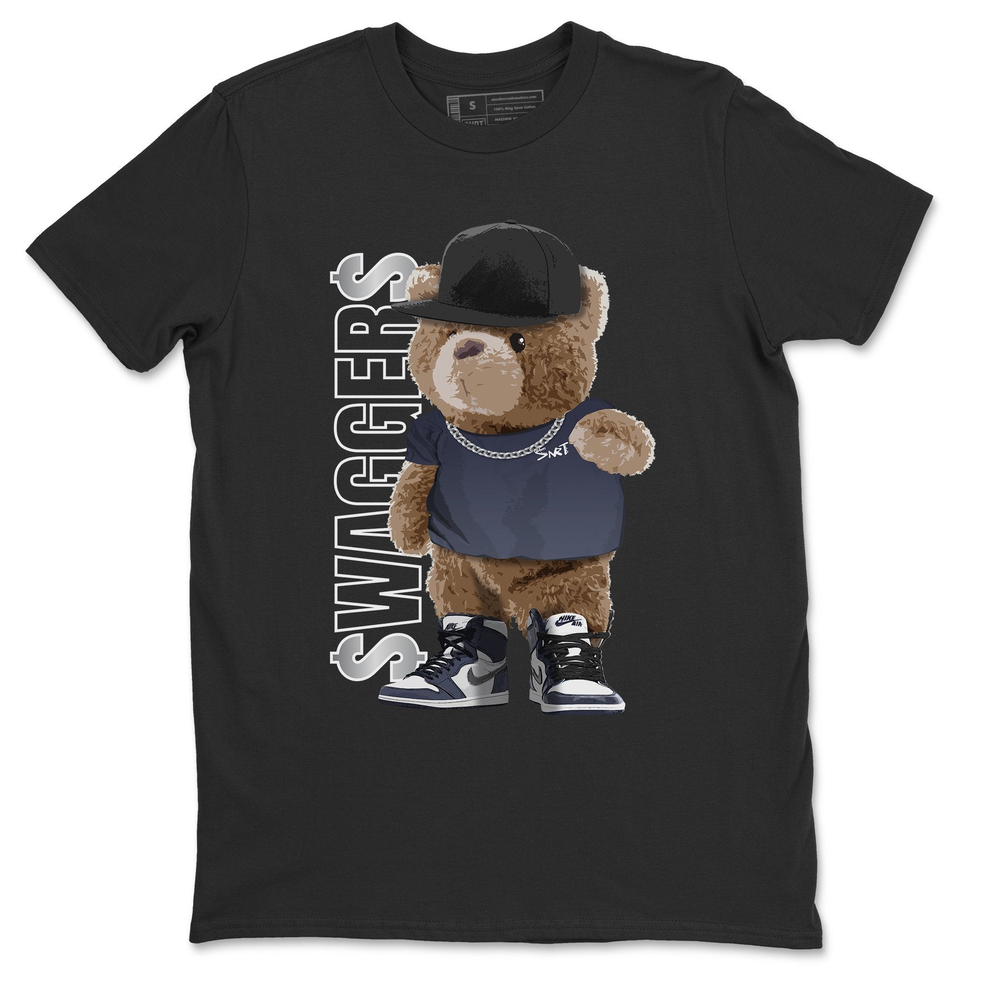 Bear Swaggers Unisex Tops - Air Jordan 1 Midnight Navy