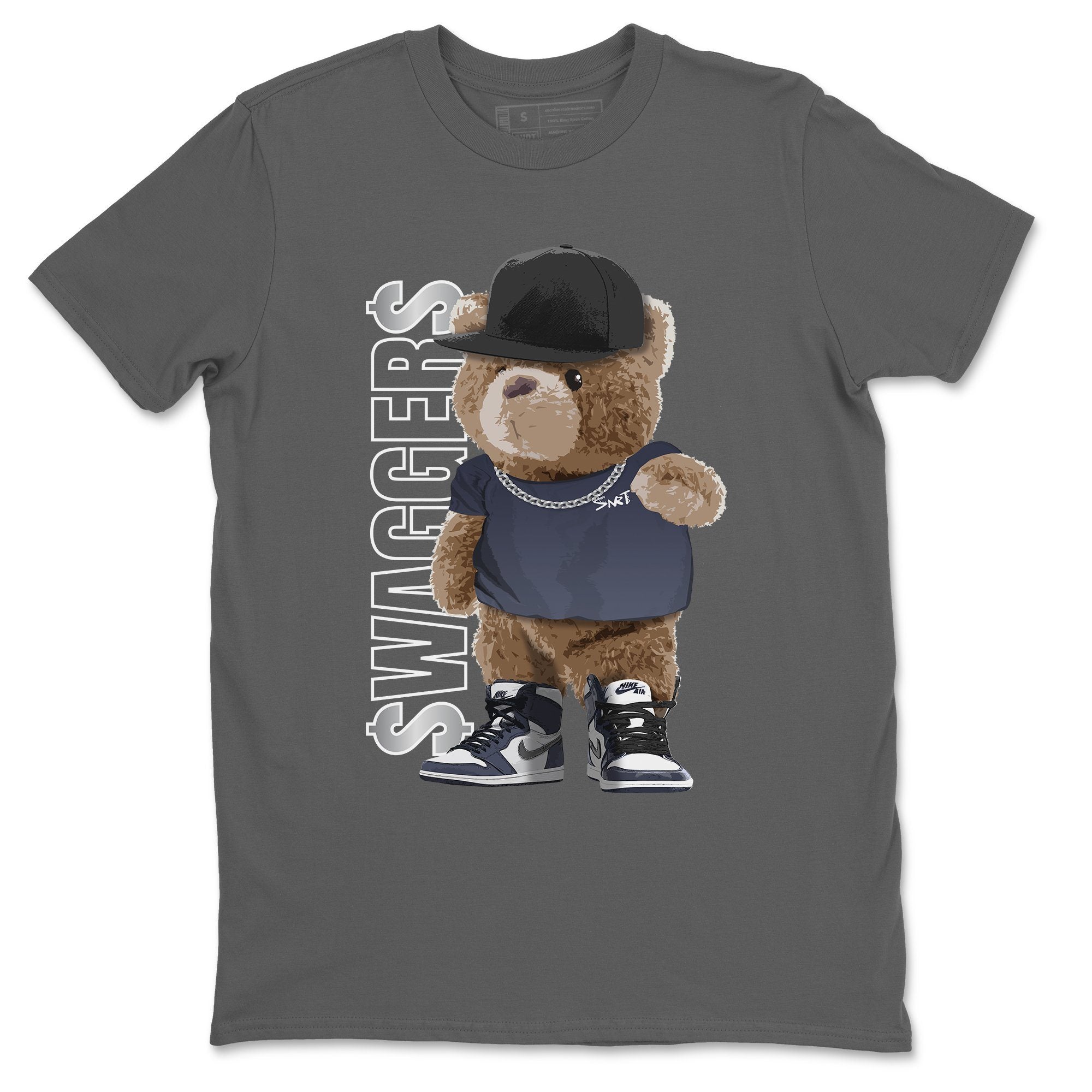 Bear Swaggers Unisex Tops - Air Jordan 1 Midnight Navy