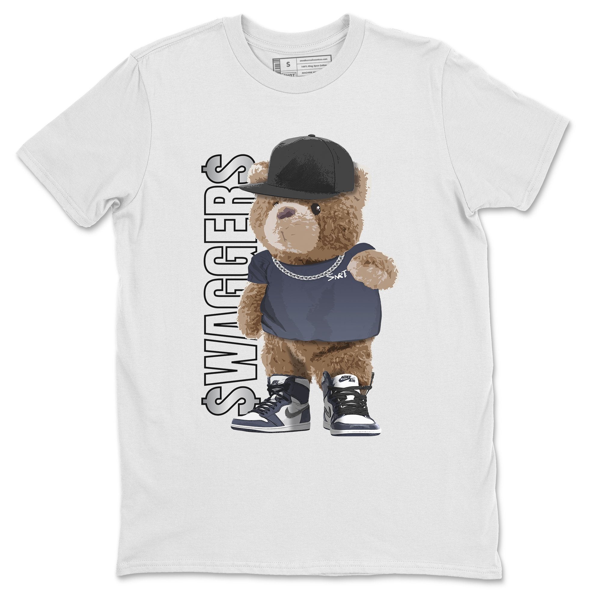 Bear Swaggers Unisex Tops - Air Jordan 1 Midnight Navy