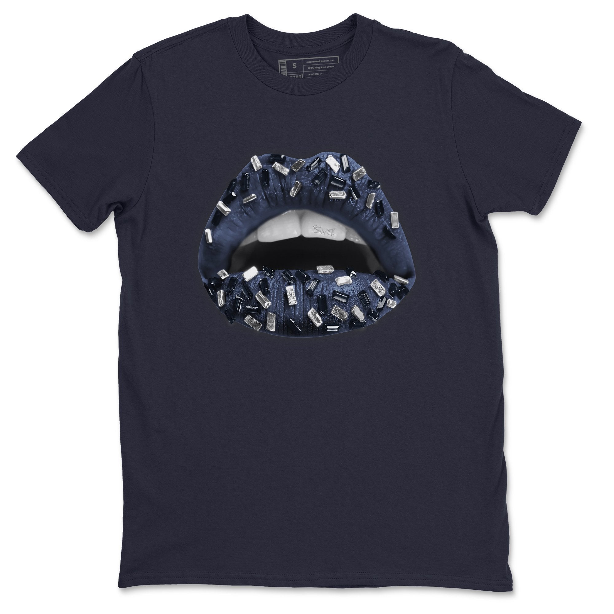 Lips Jewel Unisex Tops - Air Jordan 1 Midnight Navy