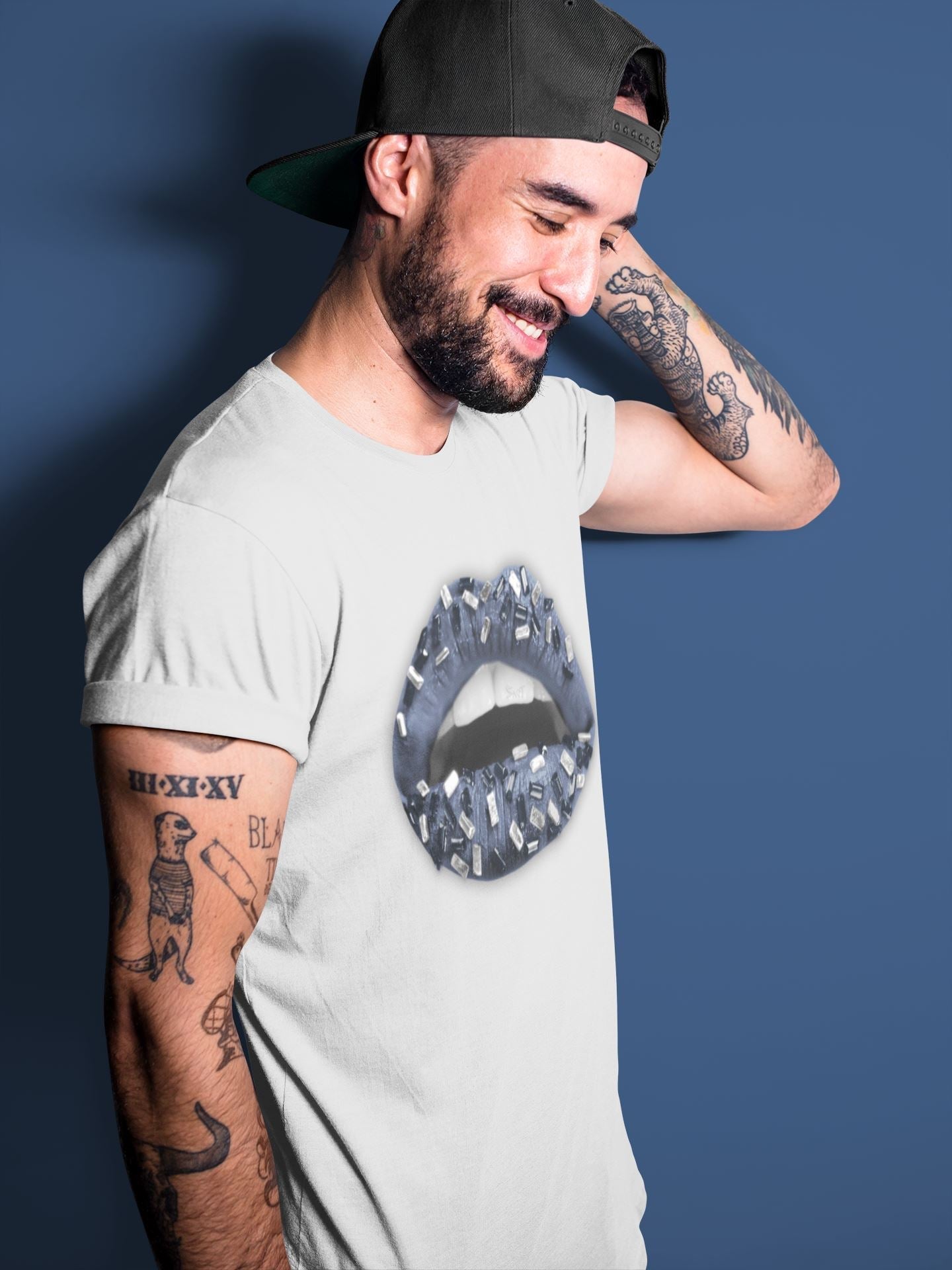Lips Jewel Unisex Tops - Air Jordan 1 Midnight Navy