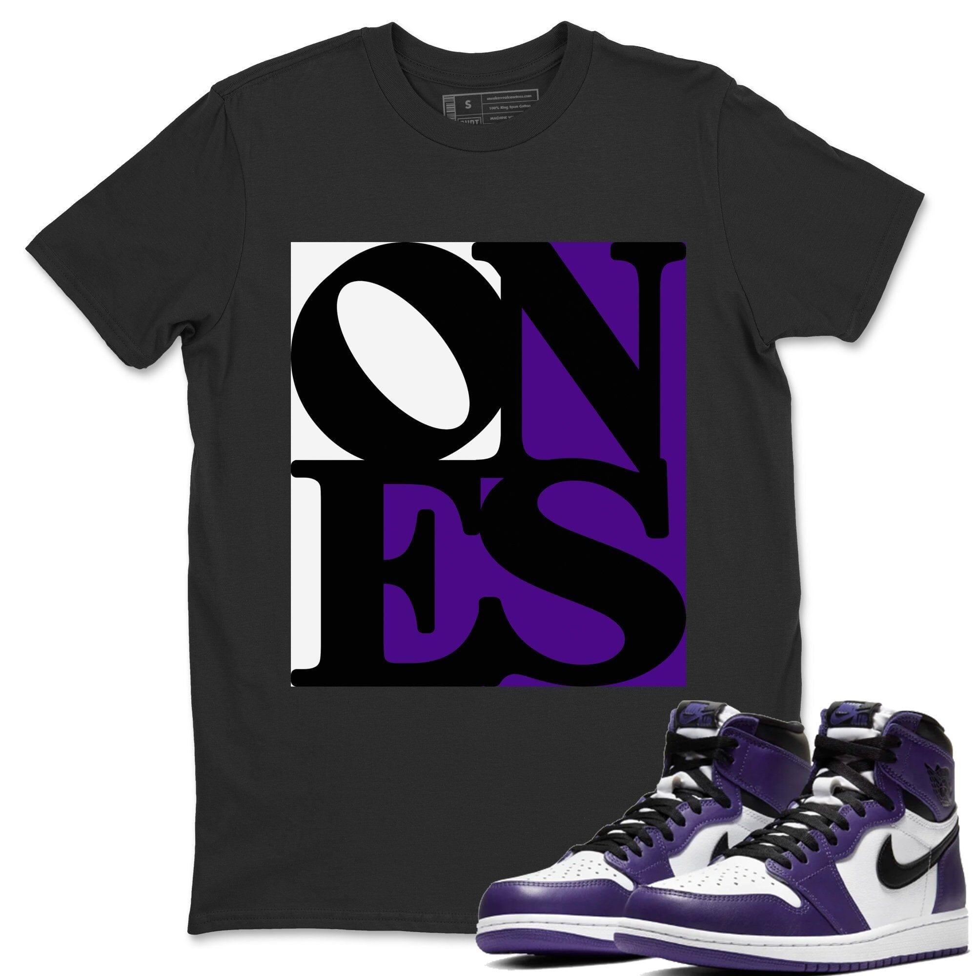 Ones Unisex Tops - Air Jordan 1 Court Purple