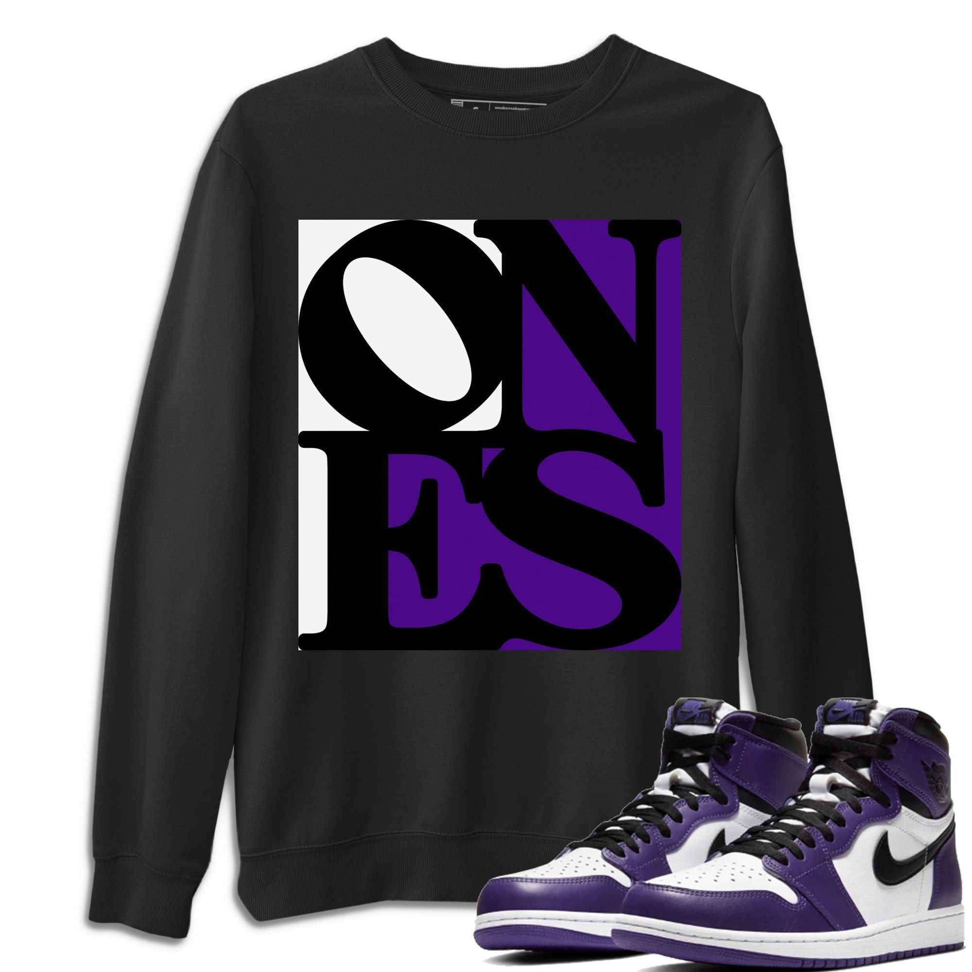 Ones Unisex Tops - Air Jordan 1 Court Purple