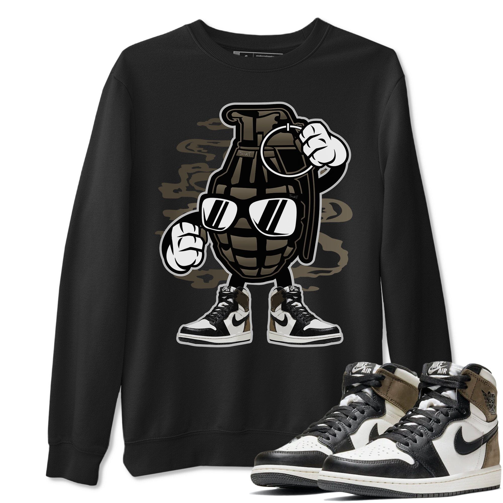 Grenade Unisex Tops - Air Jordan 1 Dark Mocha