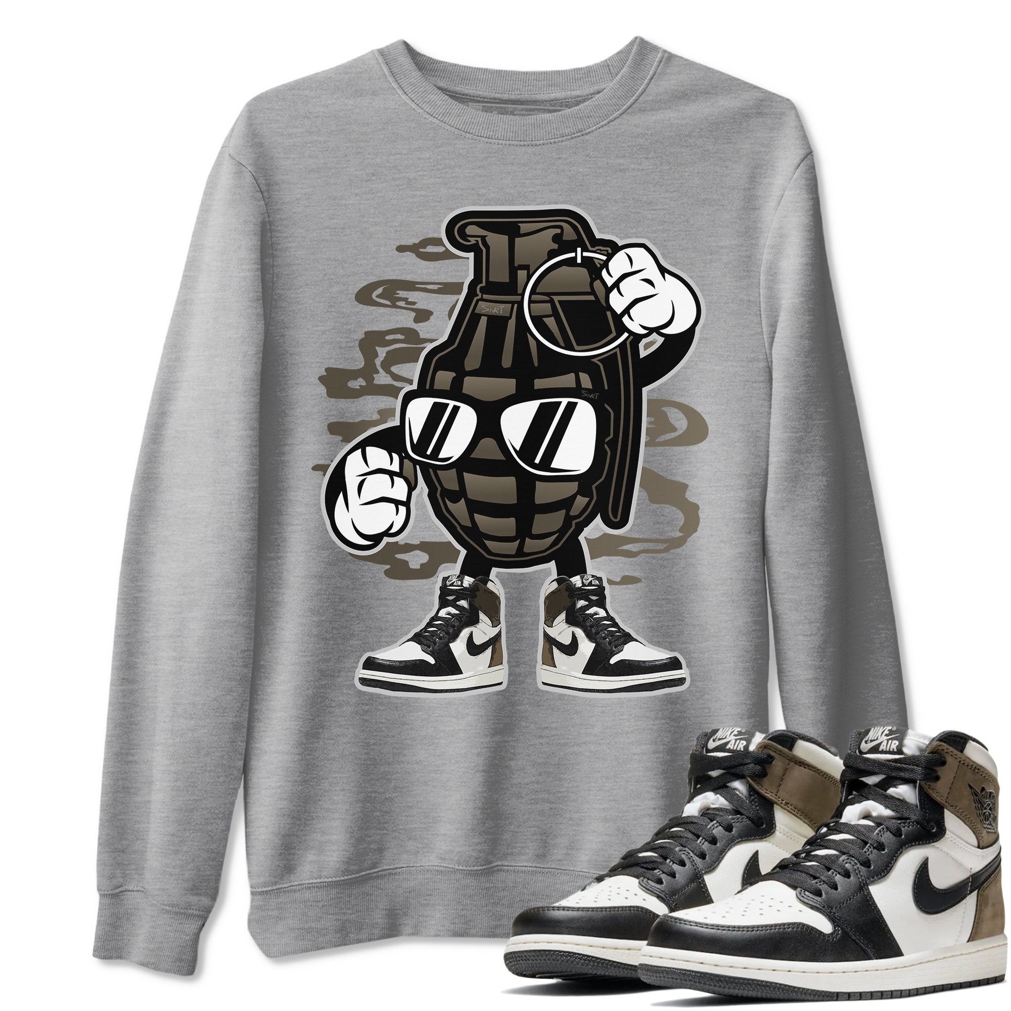 Grenade Unisex Tops - Air Jordan 1 Dark Mocha