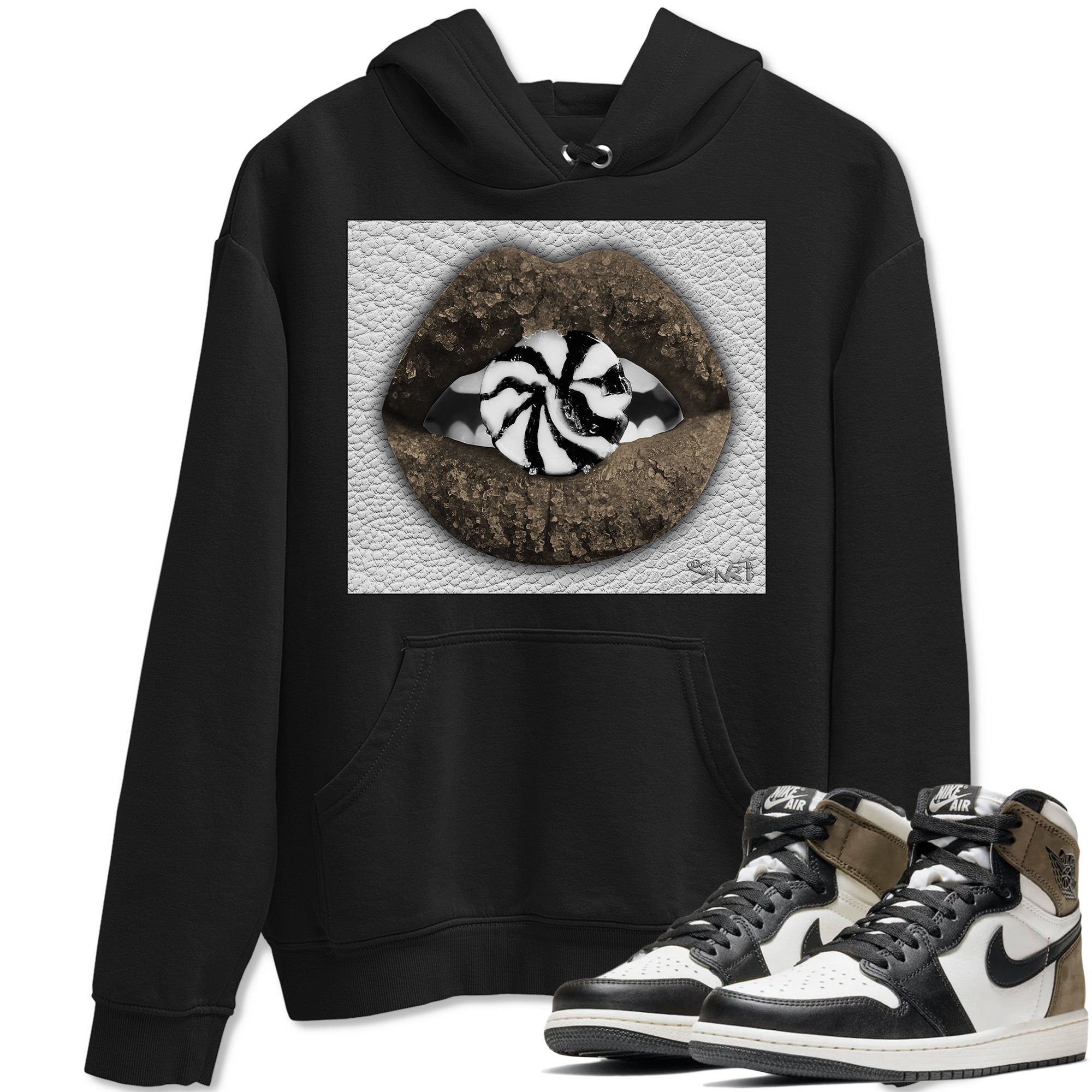 Lips Candy Unisex Tops - Air Jordan 1 Dark Mocha