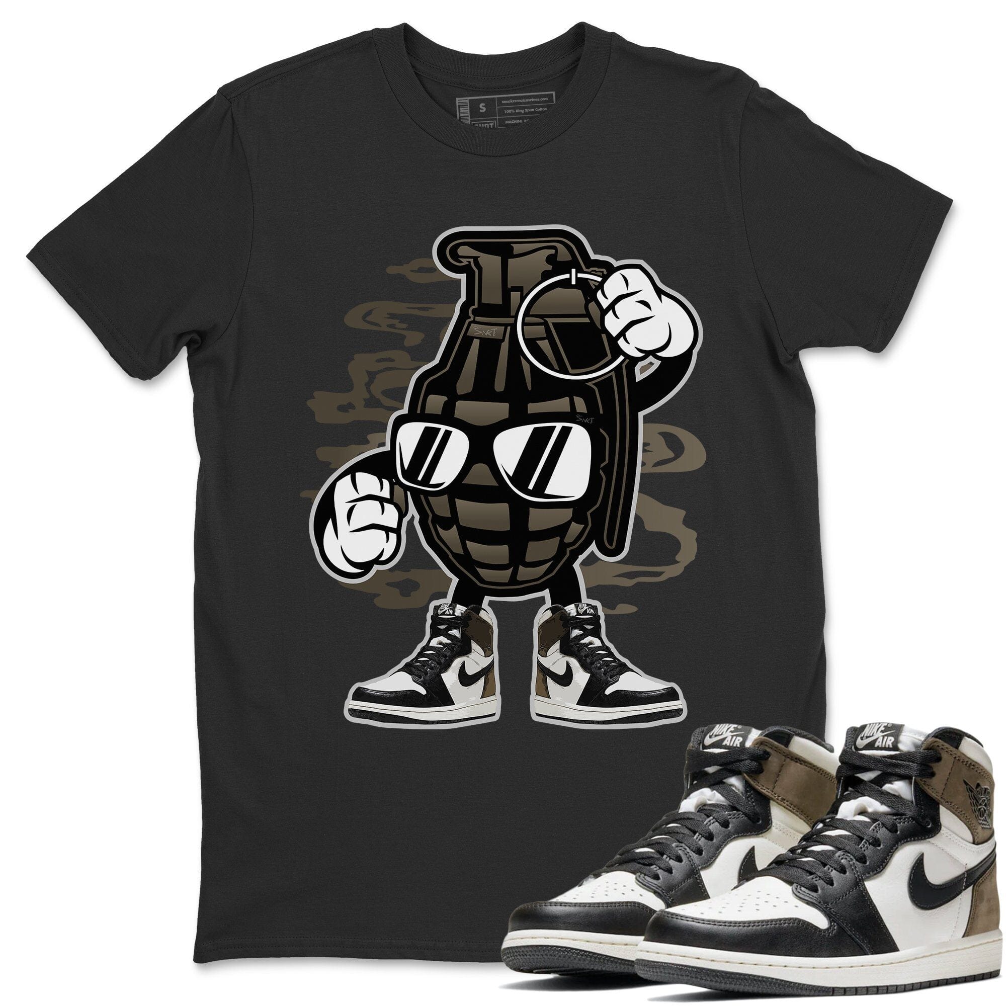 Grenade Unisex Tops - Air Jordan 1 Dark Mocha