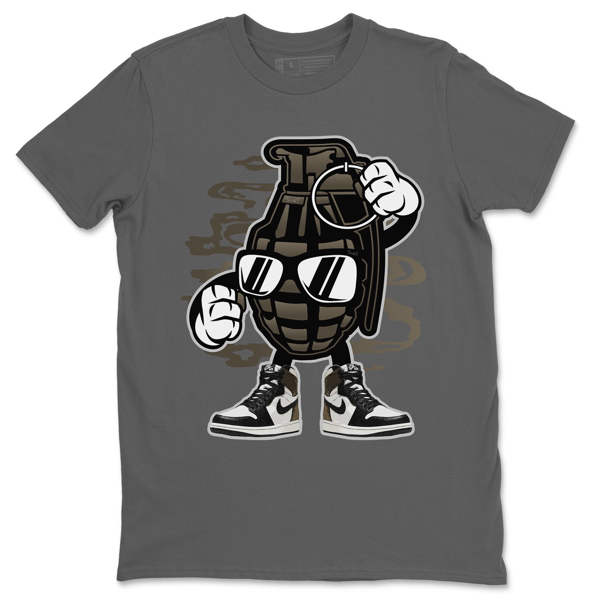 Grenade Unisex Tops - Air Jordan 1 Dark Mocha